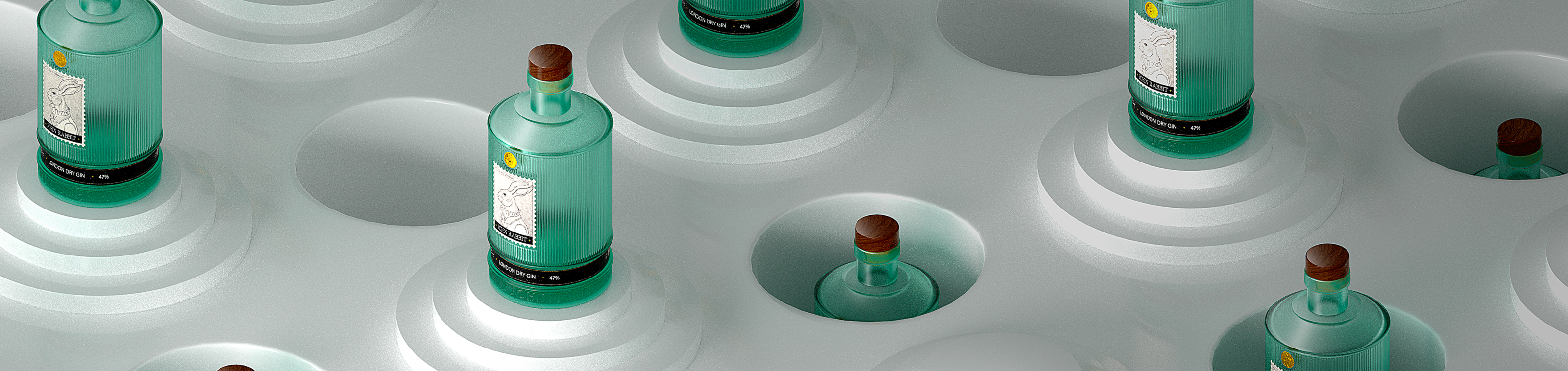 John Rabbit | gin label and bottle | Packaging design — Изображение №6 — Графика, 3D на Dprofile