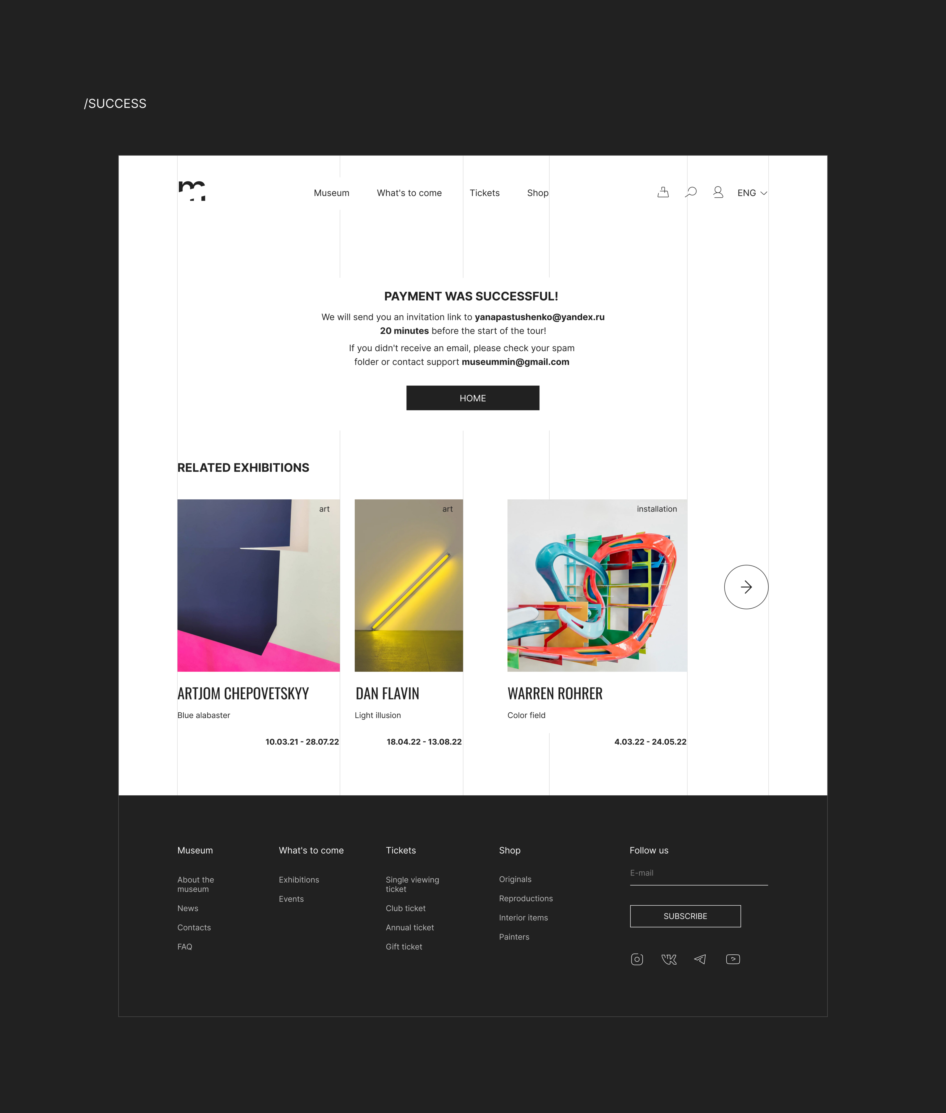 Website/ Online Museum of Minimalism — Изображение №11 — Интерфейсы на Dprofile
