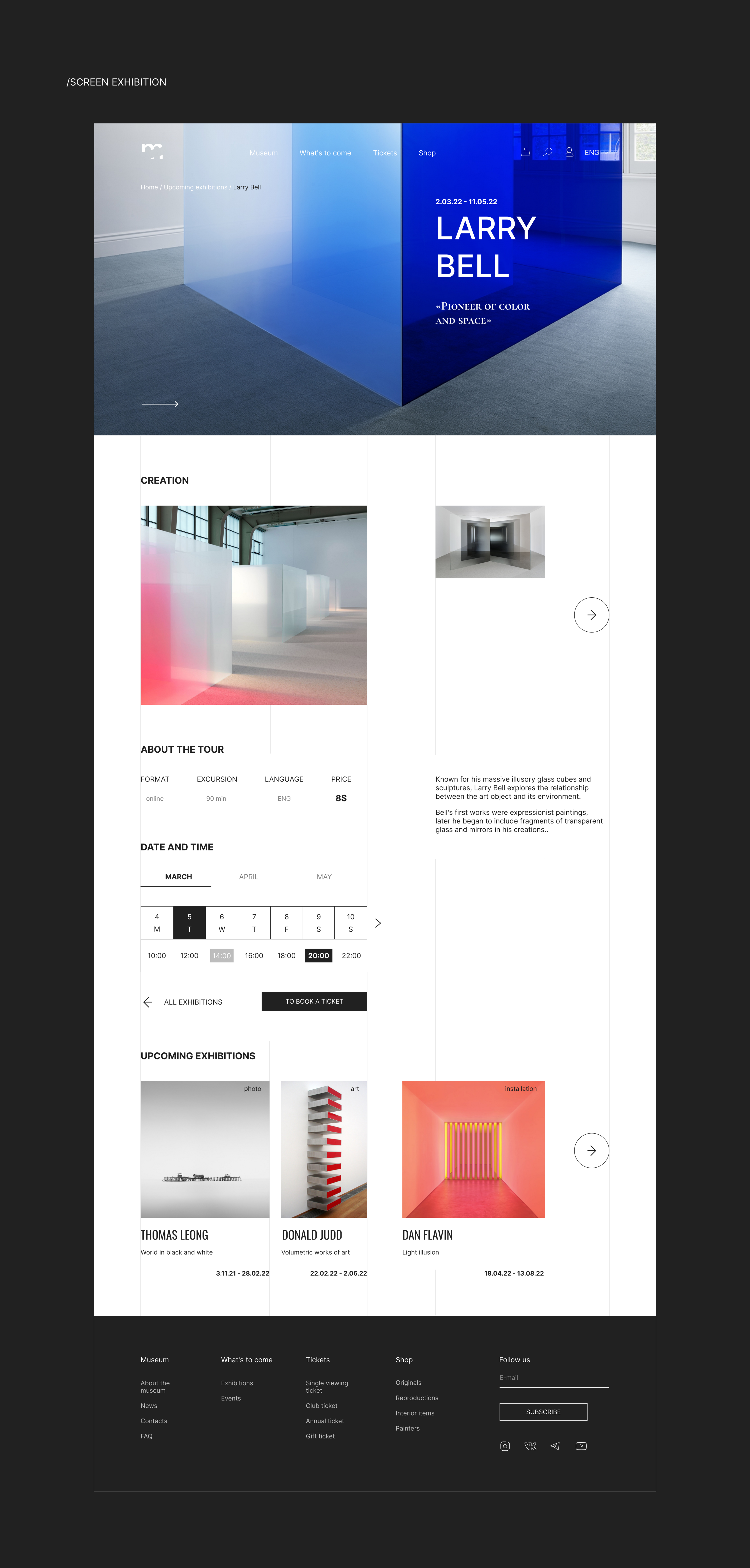 Website/ Online Museum of Minimalism — Изображение №5 — Интерфейсы на Dprofile