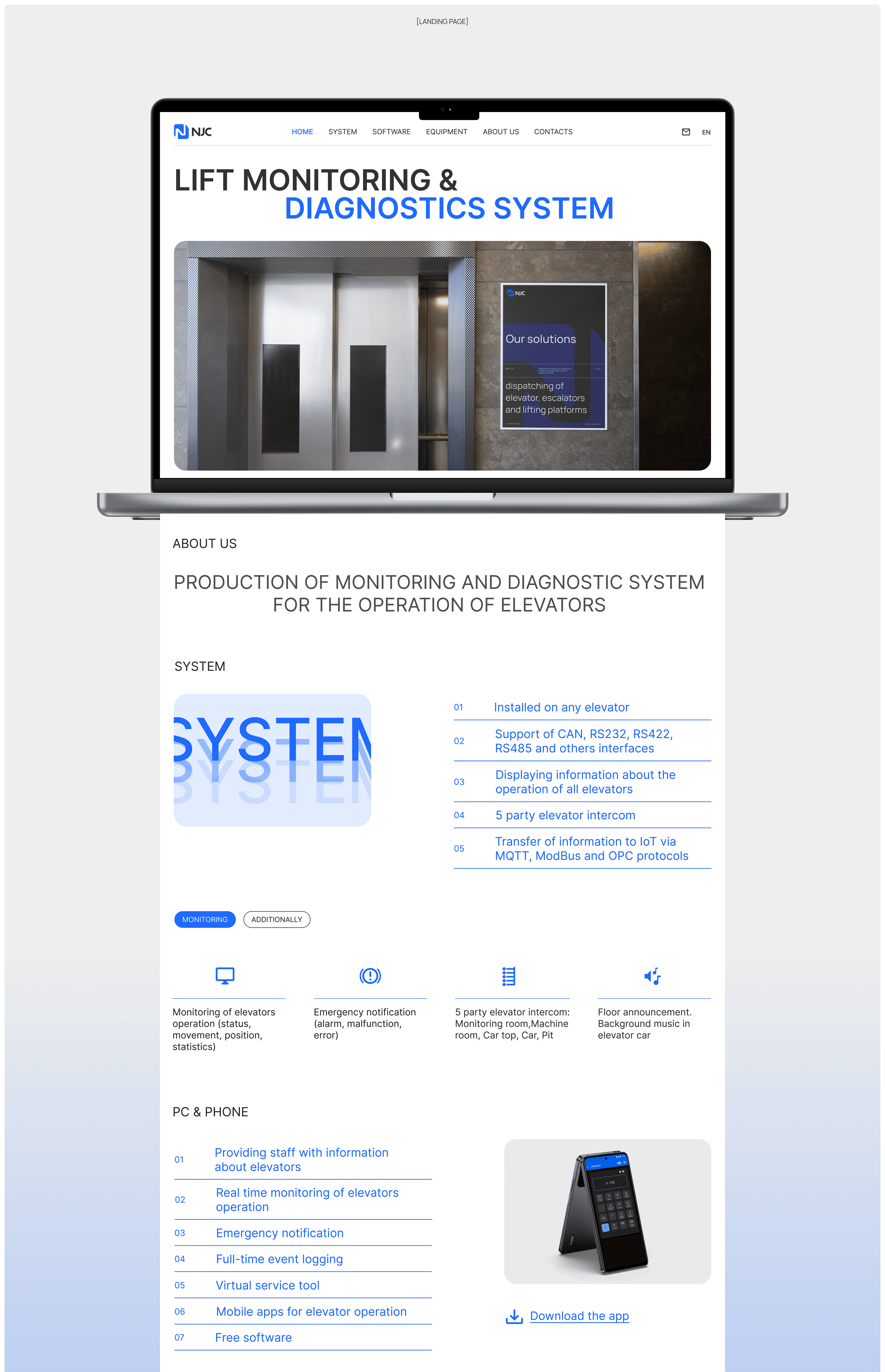 NJC. Landing page — Изображение №3 — Интерфейсы, Брендинг на Dprofile