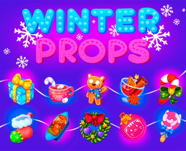 WINTER PROPS – коллекция праздничных пропсов для игры на Dprofile