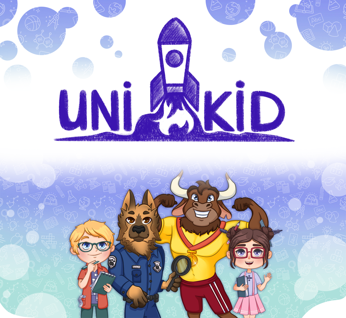 Children's task book illustration «UNI KID» — Изображение №1 — Иллюстрация на Dprofile