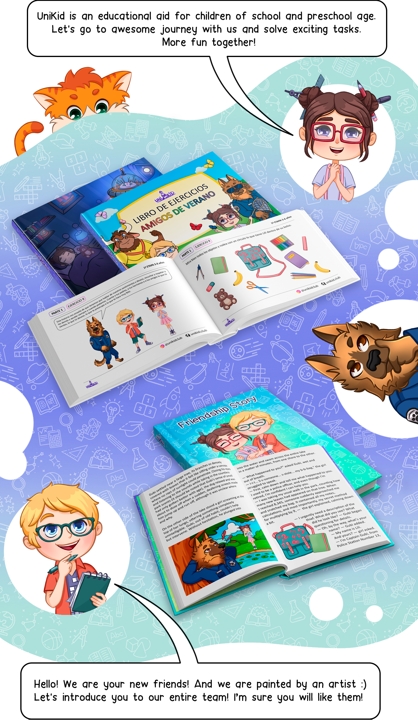 Children's task book illustration «UNI KID» — Изображение №2 — Иллюстрация на Dprofile