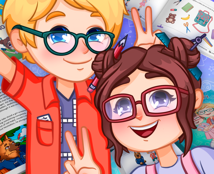 Children's task book illustration «UNI KID» — Иллюстрация на Dprofile