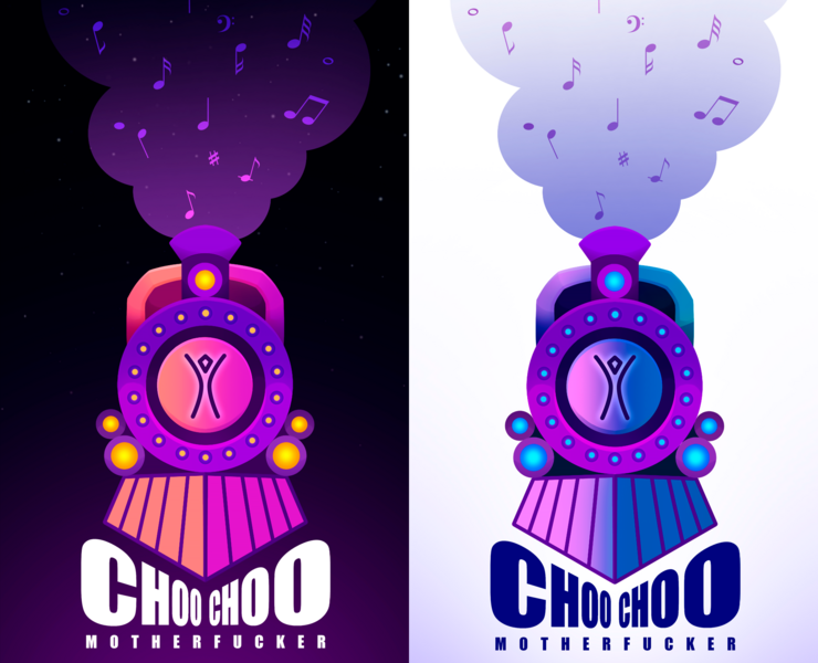 CHOO CHOO illustration for the Burning Man festival — Иллюстрация на Dprofile
