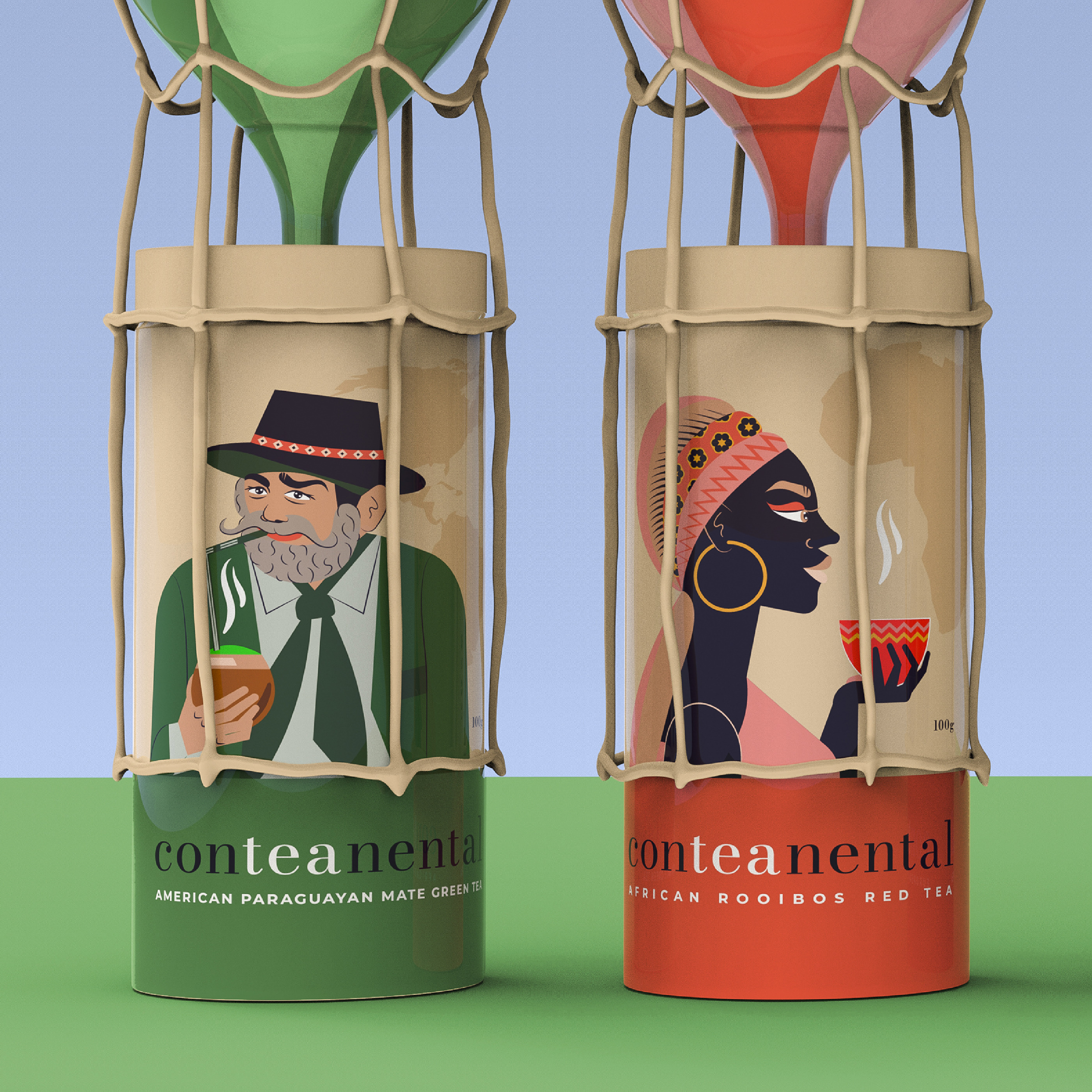 Брендинг и упаковка чая Conteanental — Изображение №29 — Брендинг, Иллюстрация на Dprofile
