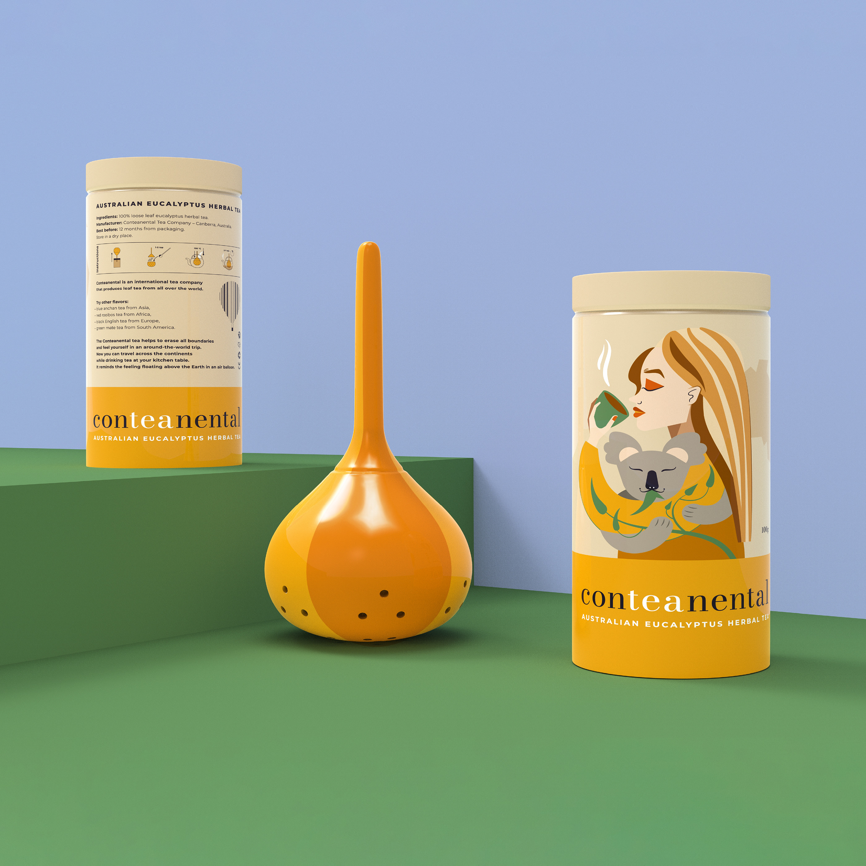 Брендинг и упаковка чая Conteanental — Изображение №6 — Брендинг, Иллюстрация на Dprofile