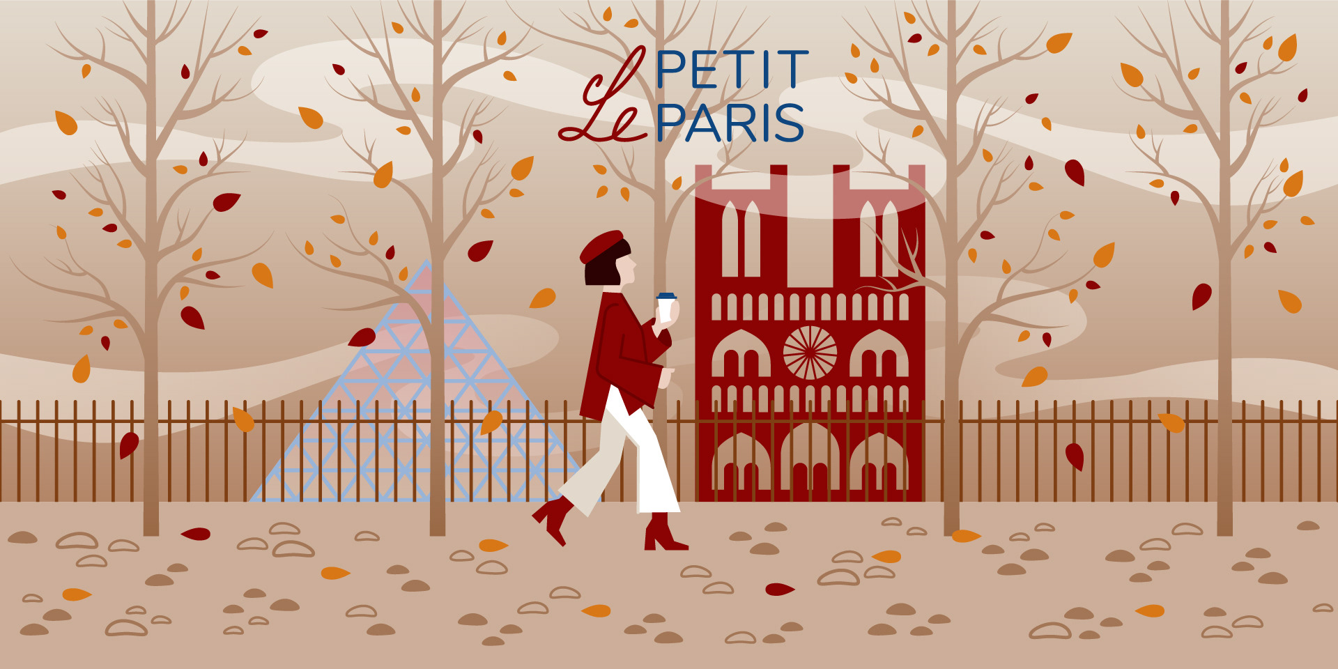 Кофейня пекарня Le Petit Paris брендинг — Изображение №11 — Брендинг, Иллюстрация на Dprofile