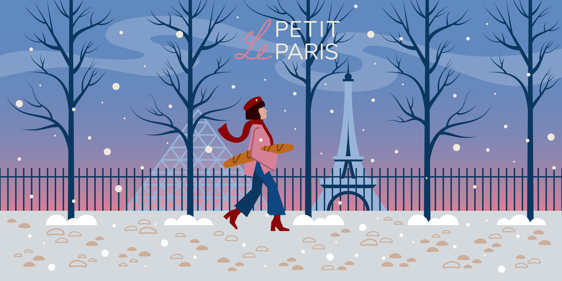 Кофейня пекарня Le Petit Paris брендинг — Изображение №4 — Брендинг, Иллюстрация на Dprofile
