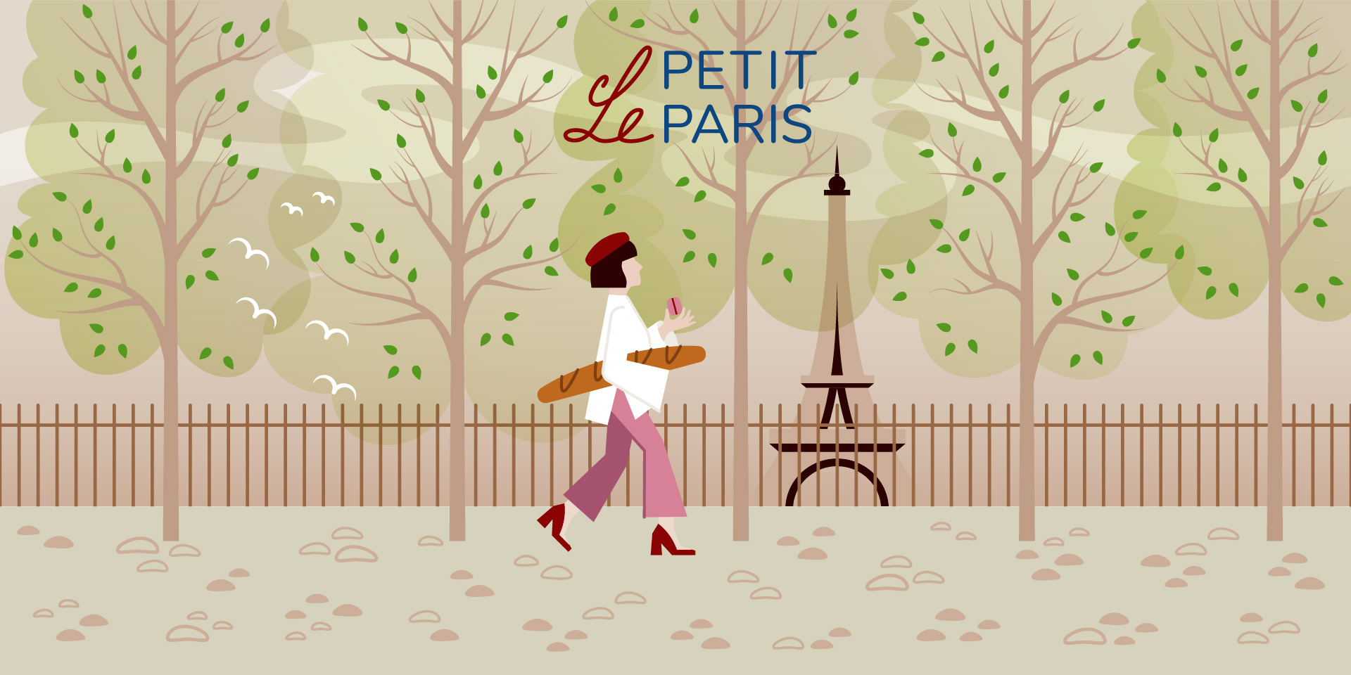 Кофейня пекарня Le Petit Paris брендинг — Изображение №9 — Брендинг, Иллюстрация на Dprofile