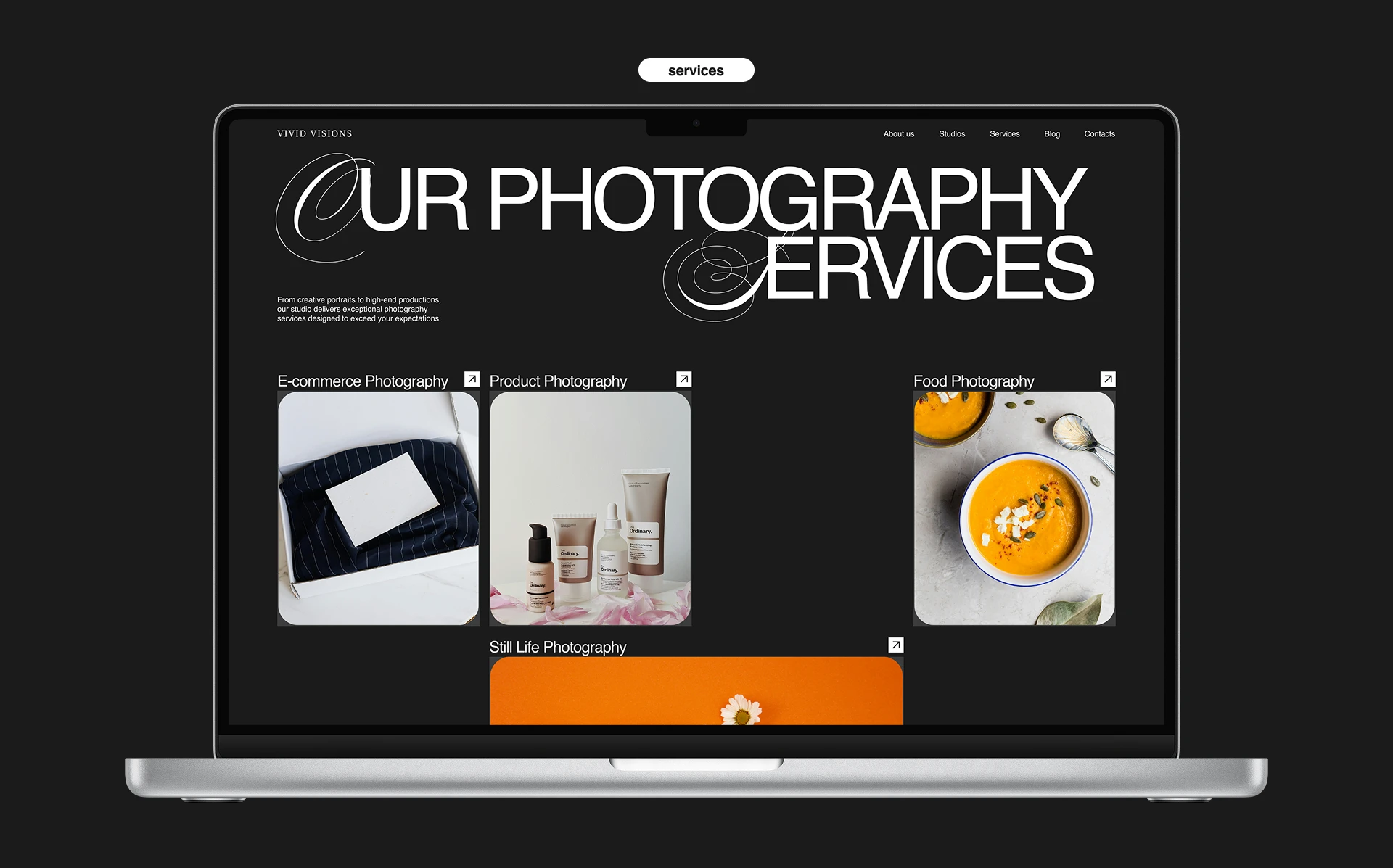 VIVID VISIONS STUDIO | corporate website — Изображение №7 — Интерфейсы на Dprofile