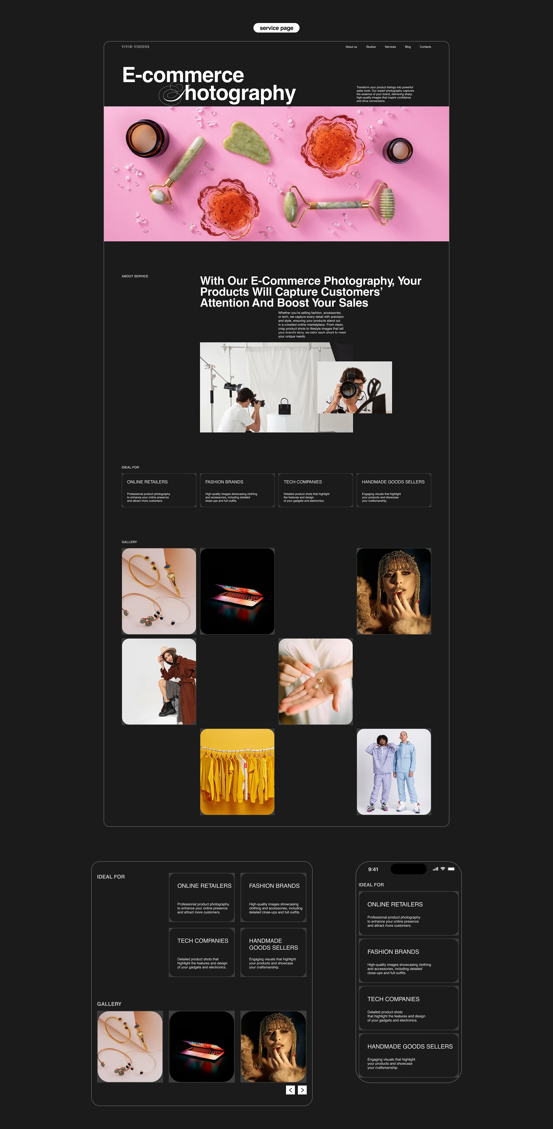 VIVID VISIONS STUDIO | corporate website — Изображение №10 — Интерфейсы на Dprofile