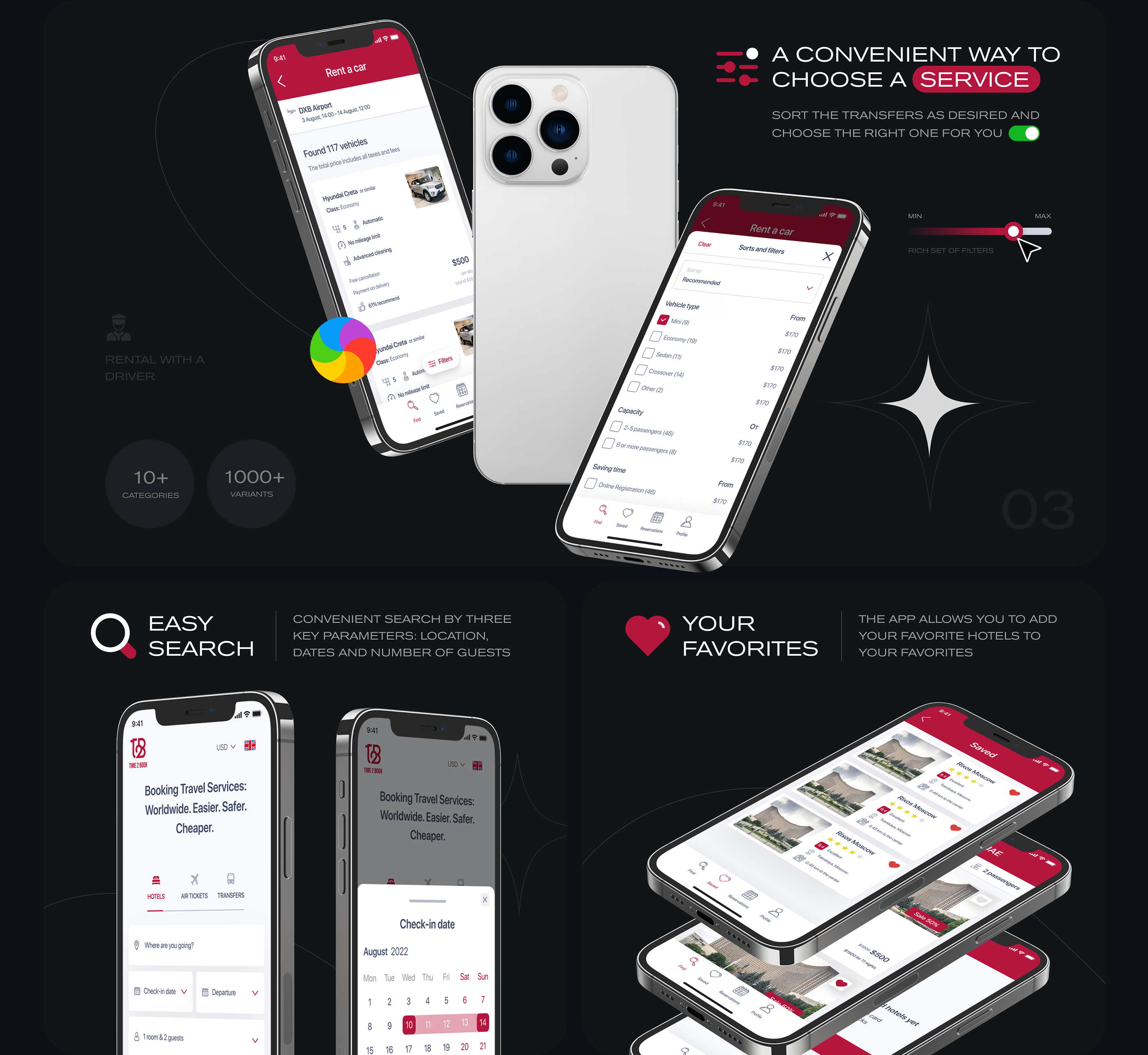 Time 2 book - Booking mobile app ux/ui — Изображение №10 — Интерфейсы на Dprofile