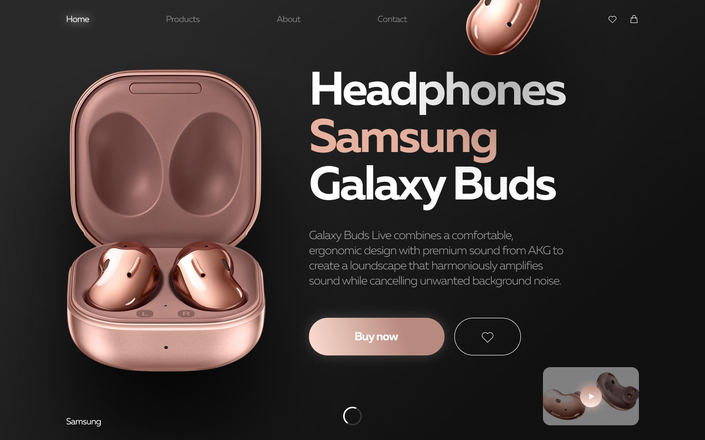 Headphones Samsung Galaxy Buds Concept — Изображение №2 — Брендинг, Графика на Dprofile
