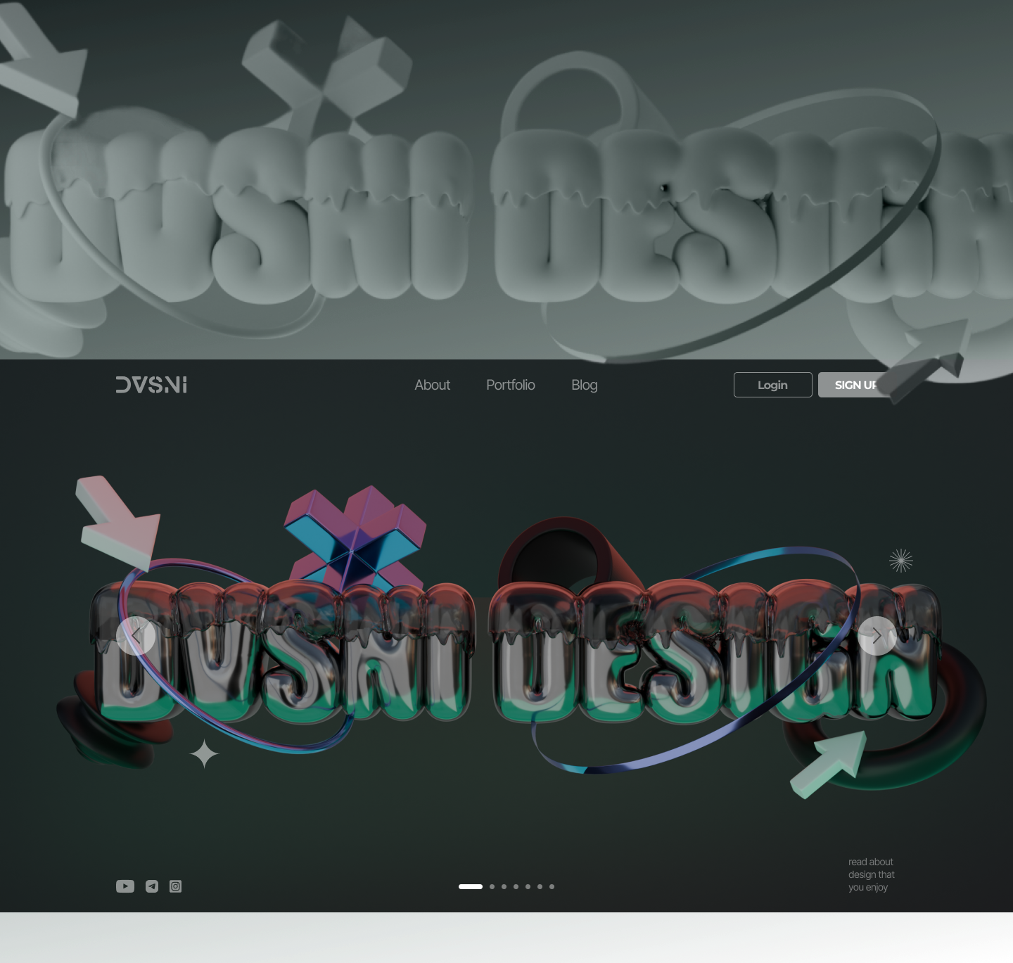 3D текст на Главной Странице — Изображение №1 — Графика, 3D на Dprofile