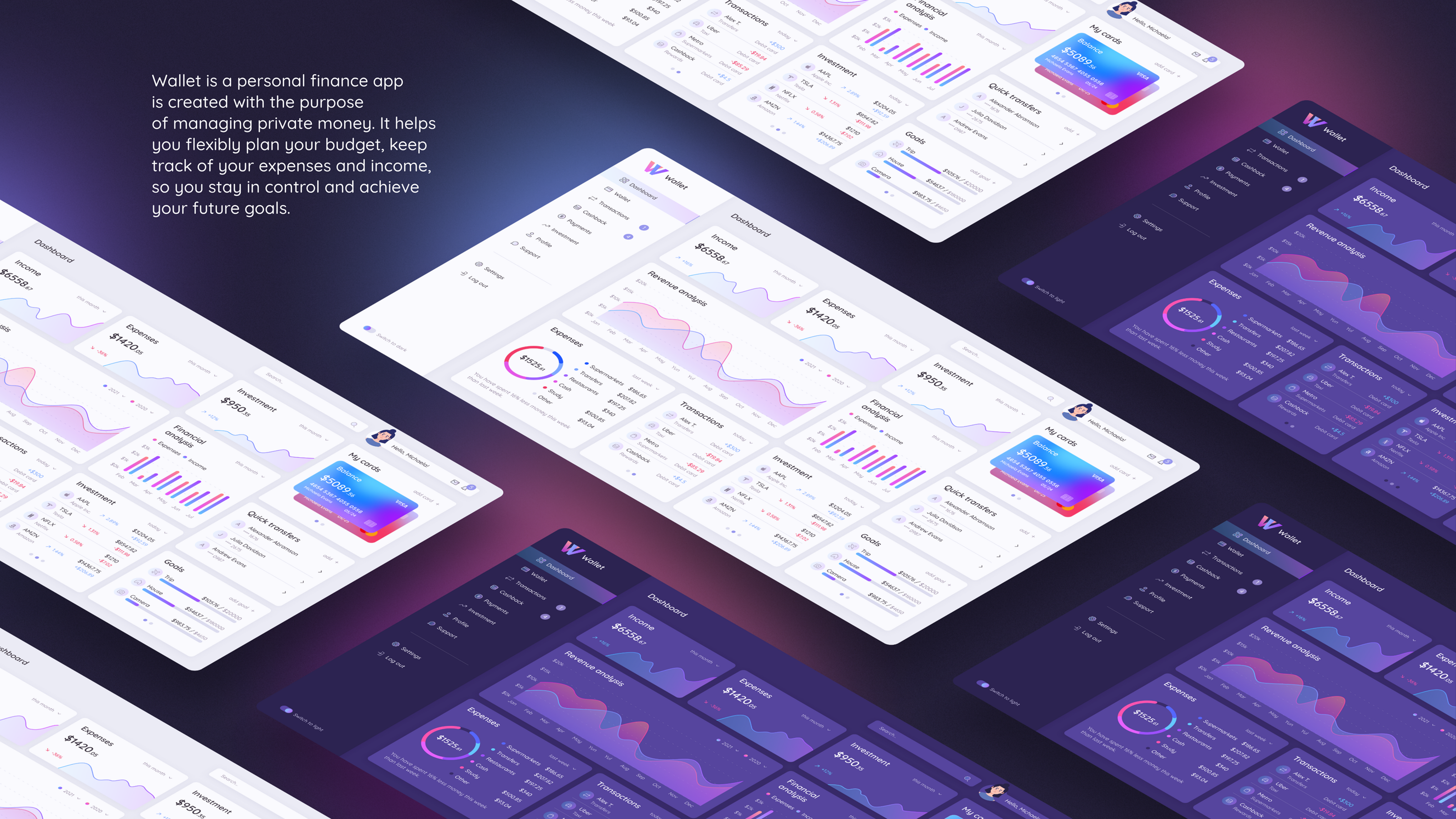 Financial Dashboard — Изображение №2 — Интерфейсы на Dprofile