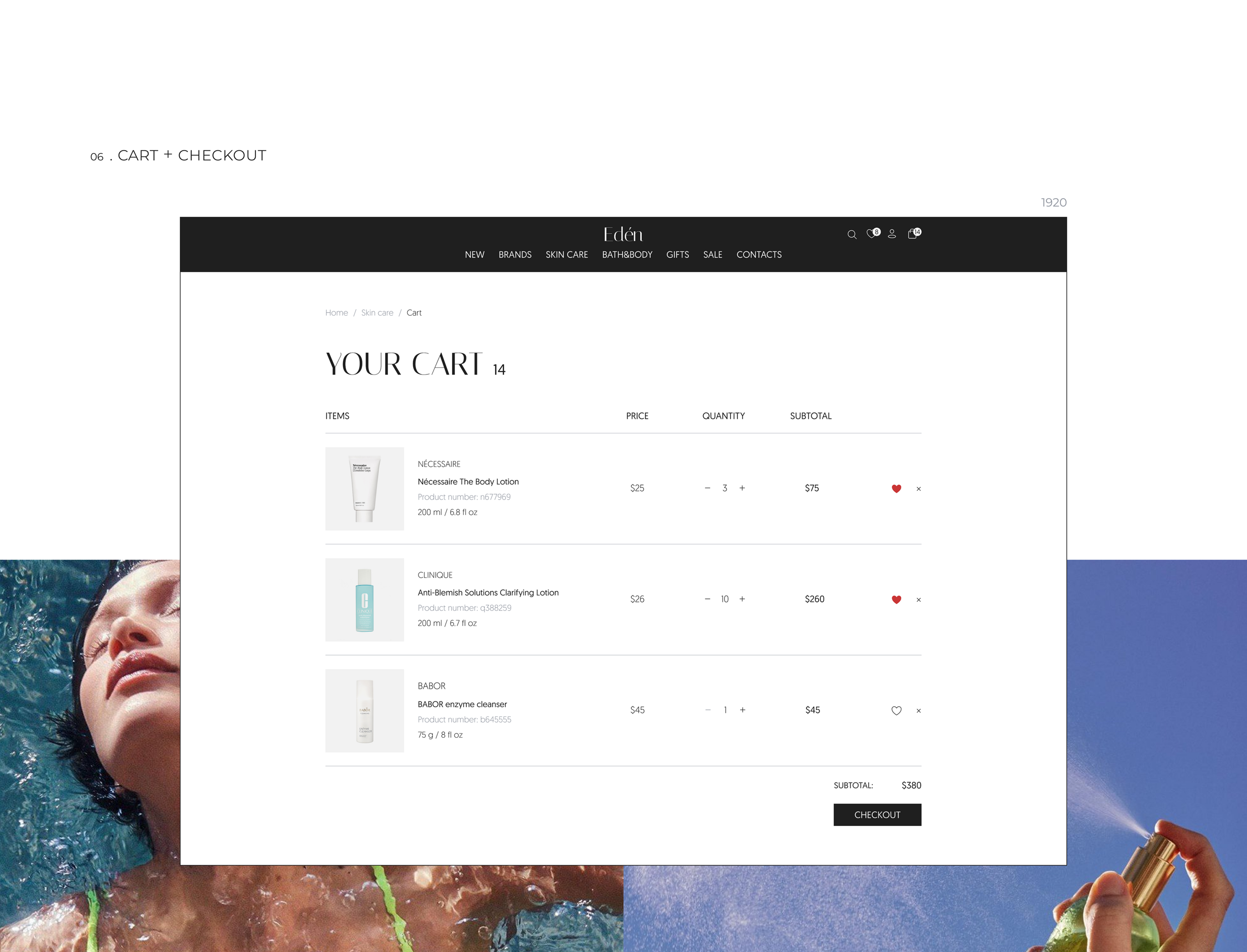 Eden website | E-commerce — Изображение №21 — Интерфейсы на Dprofile