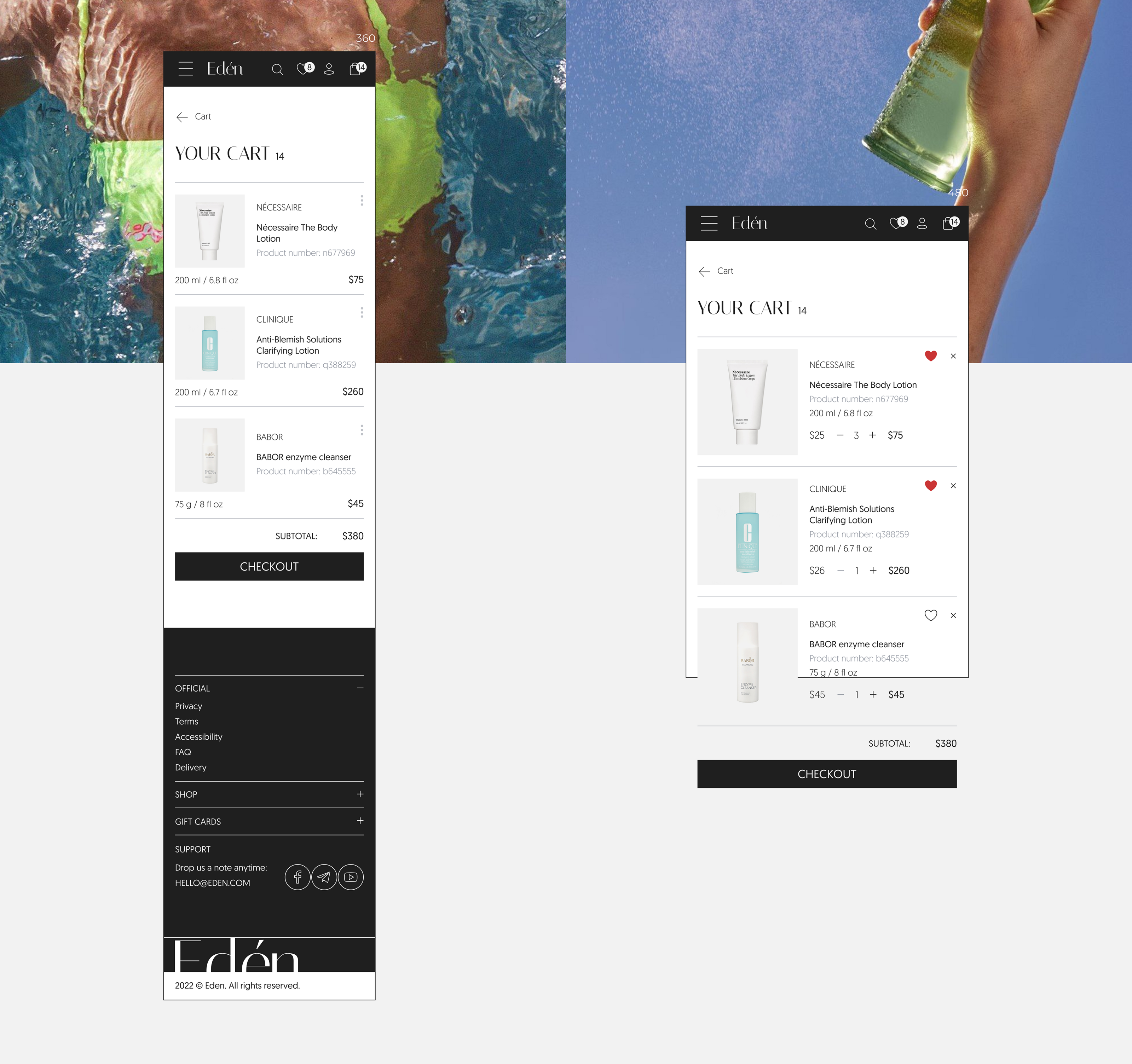 Eden website | E-commerce — Изображение №22 — Интерфейсы на Dprofile