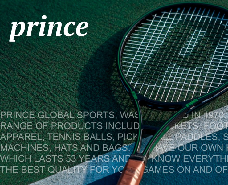 PRINCE TENNIS | E-commerce redesign — Интерфейсы на Dprofile