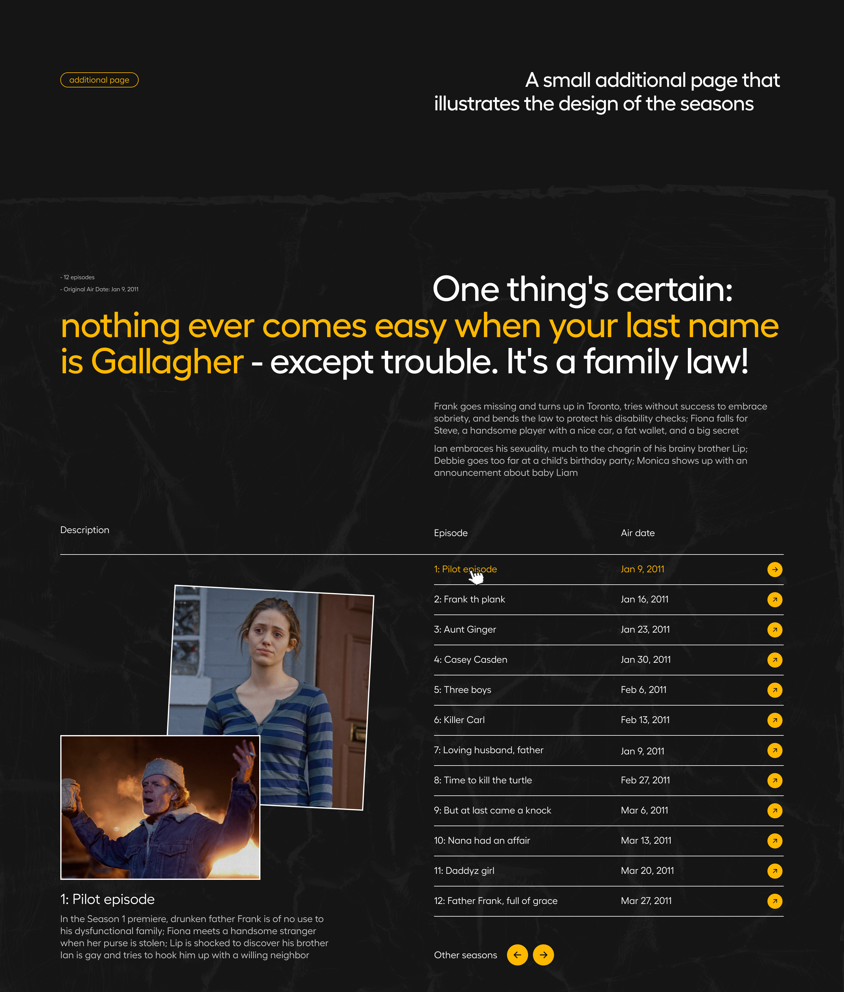 Shameless longread — spoilers alert — Изображение №4 — Интерфейсы, Графика на Dprofile