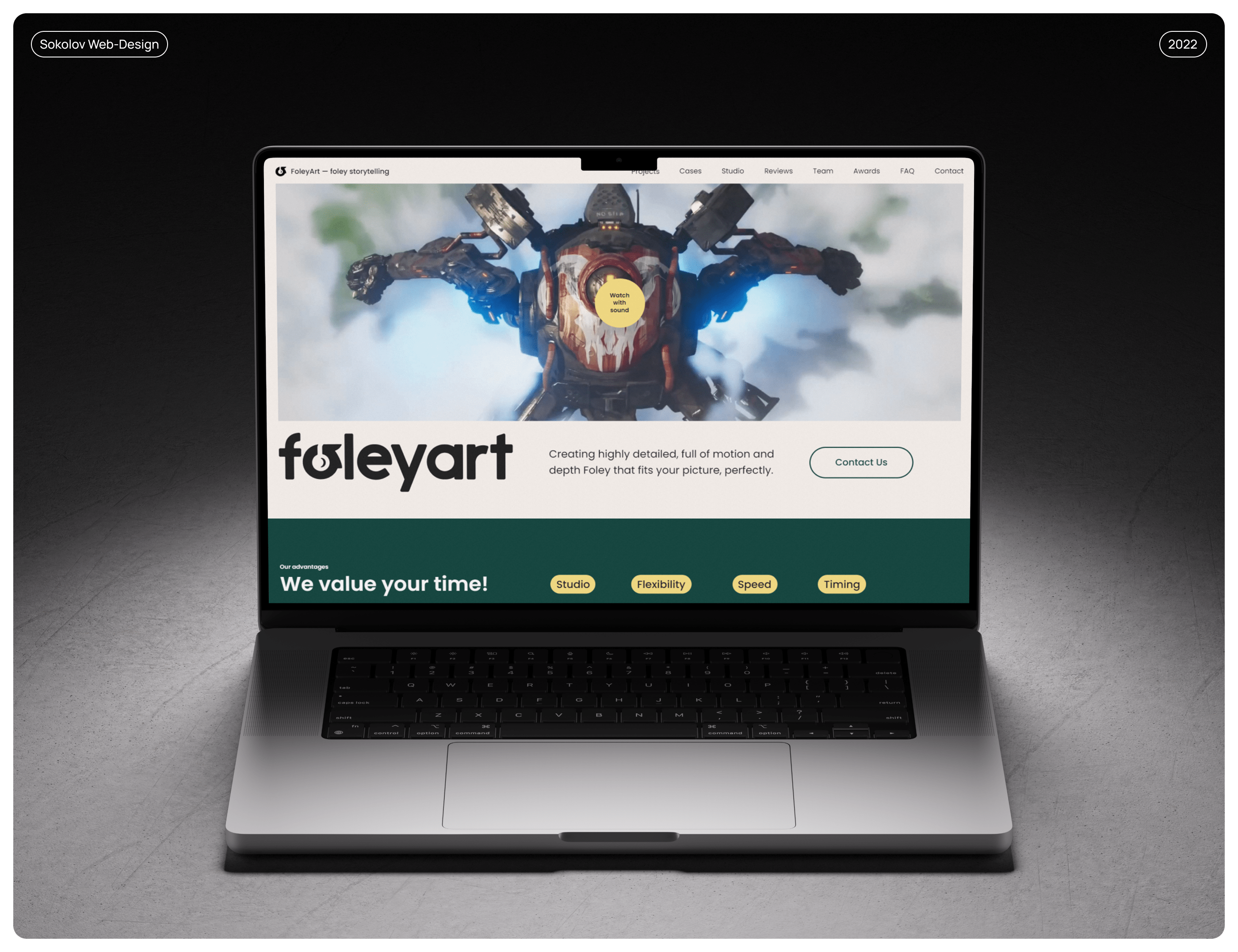 FoleyArt — foley storytelling — Изображение №1 — Интерфейсы, Брендинг на Dprofile