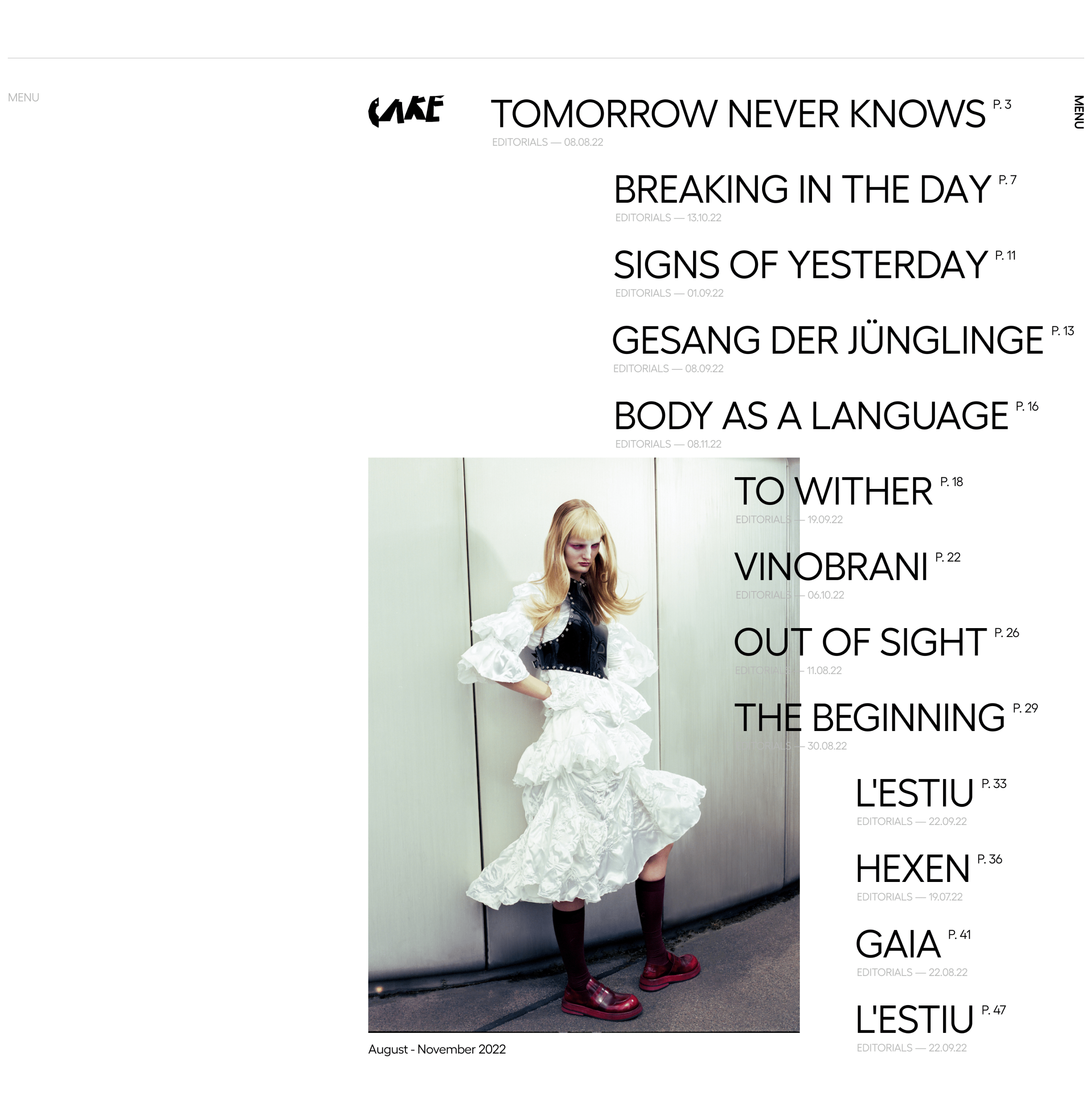 Cake magazine (concept) — Изображение №7 — Интерфейсы, Графика на Dprofile