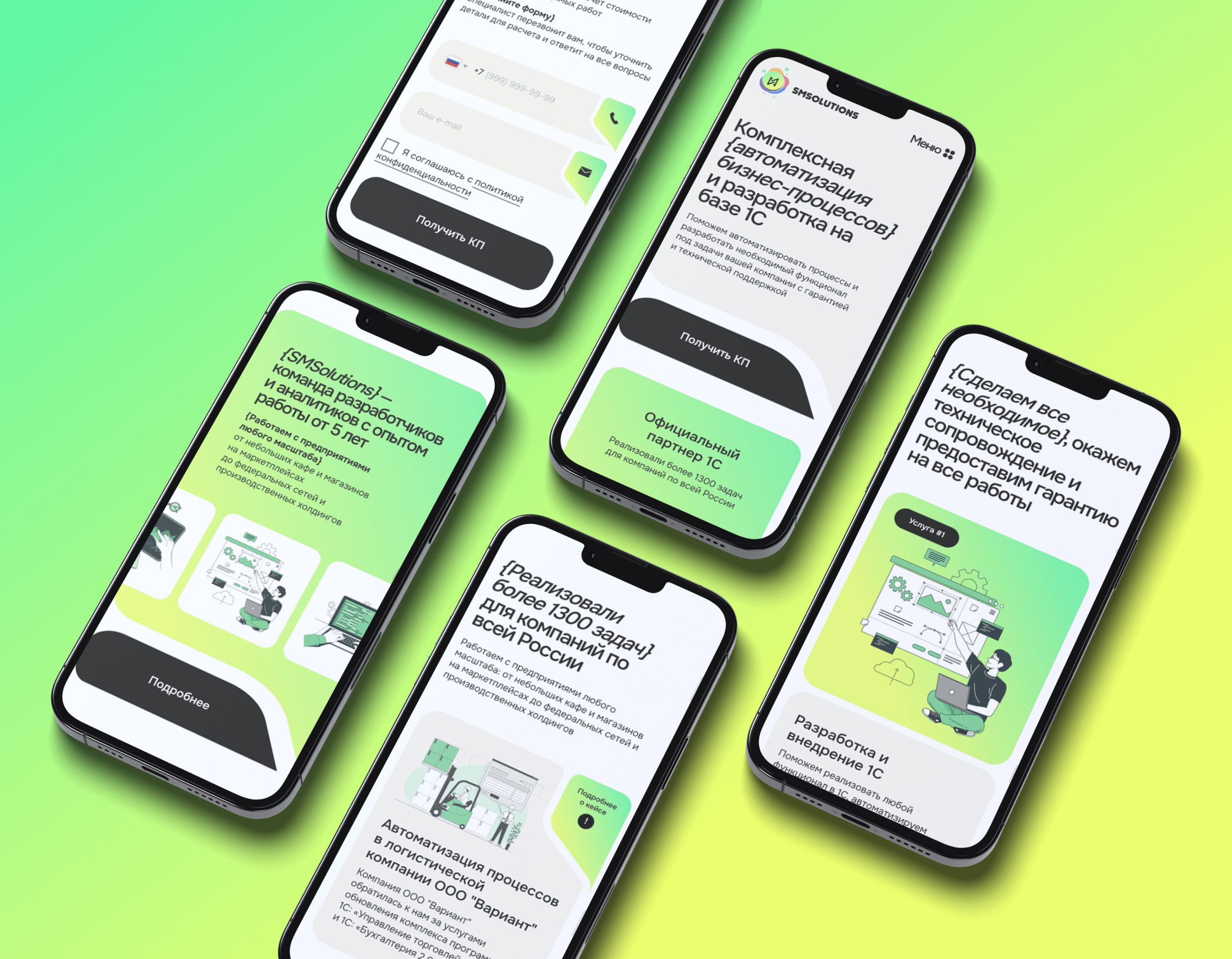 SMSolutions — разработка и внедрение 1С — Изображение №4 — Интерфейсы, Графика на Dprofile