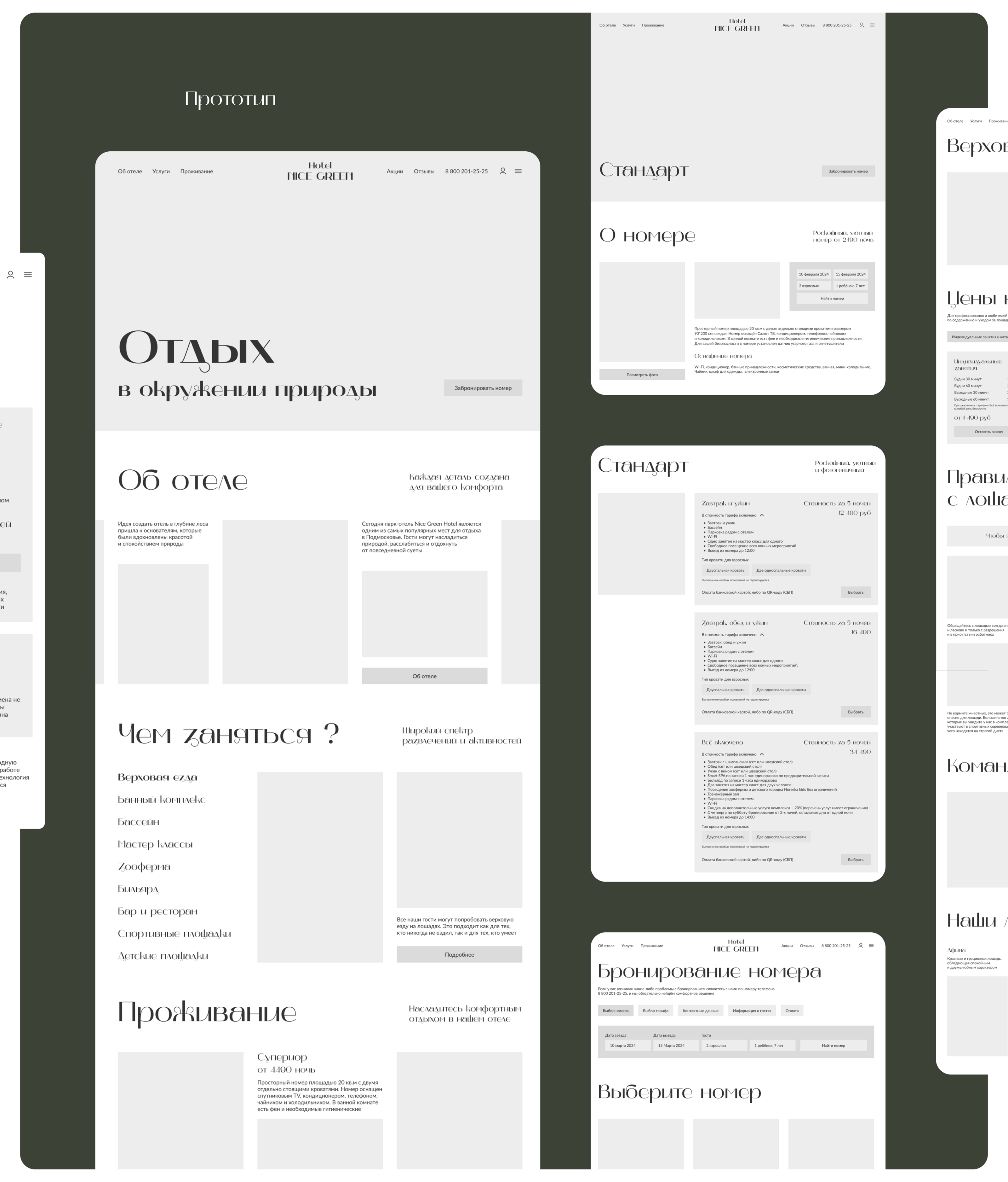 Дизайн сайта отеля | Website for a hotel — Изображение №7 — Интерфейсы на Dprofile