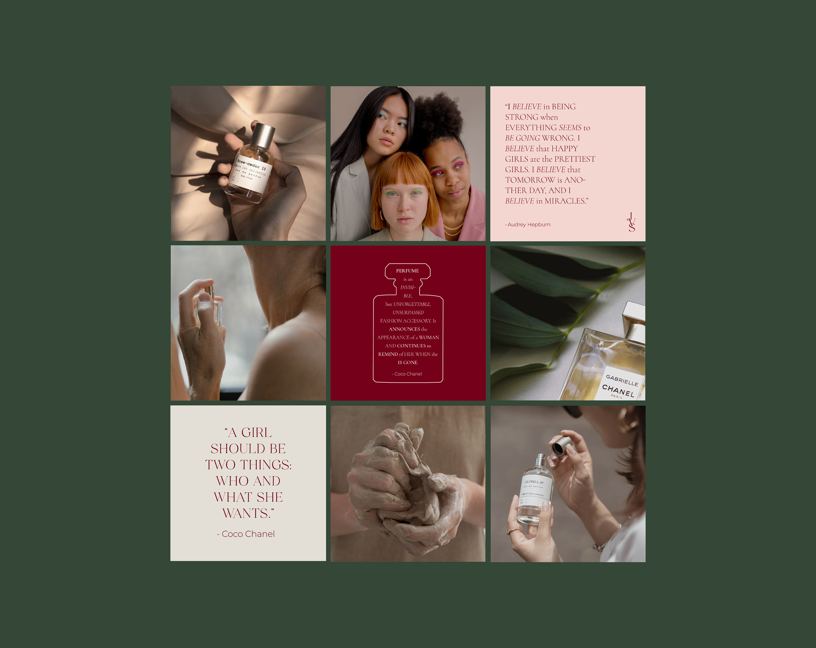 women perfume brand identity — Изображение №6 — Брендинг на Dprofile