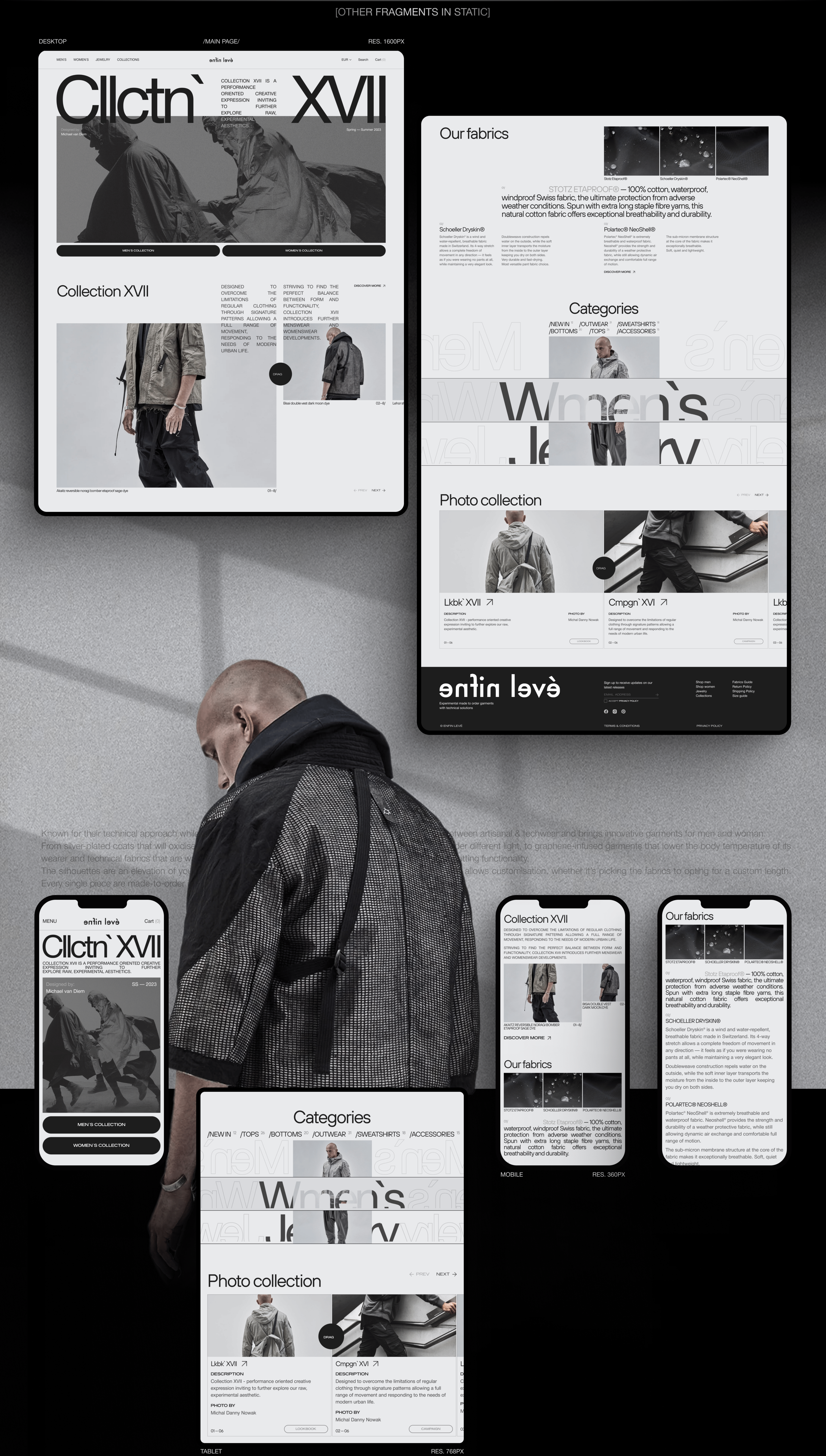 enfin levé | E-commerce redesign — Изображение №3 — Интерфейсы, Анимация на Dprofile