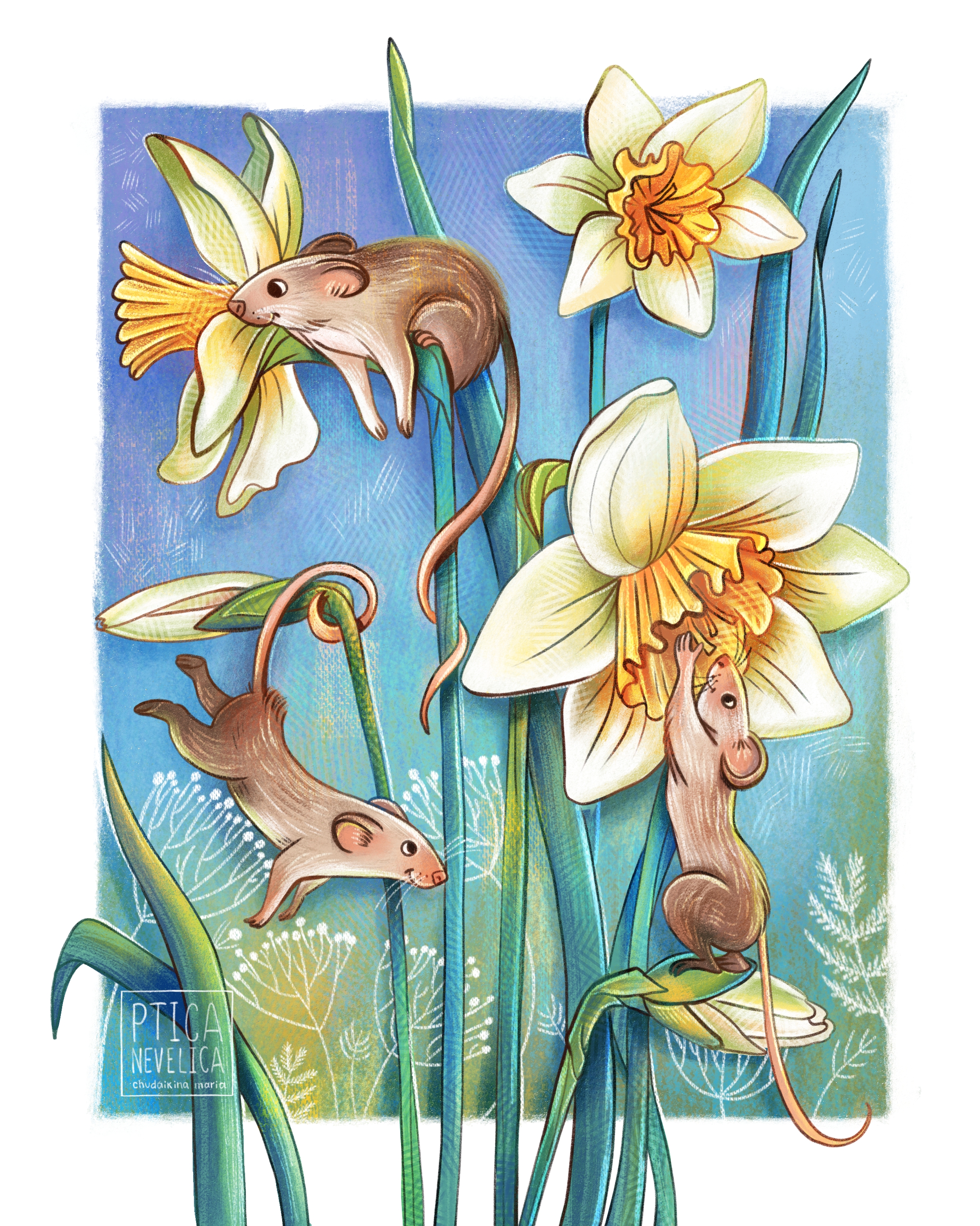 Весенние дни | лесные персонажи — Изображение №10 — Иллюстрация, Графика на Dprofile