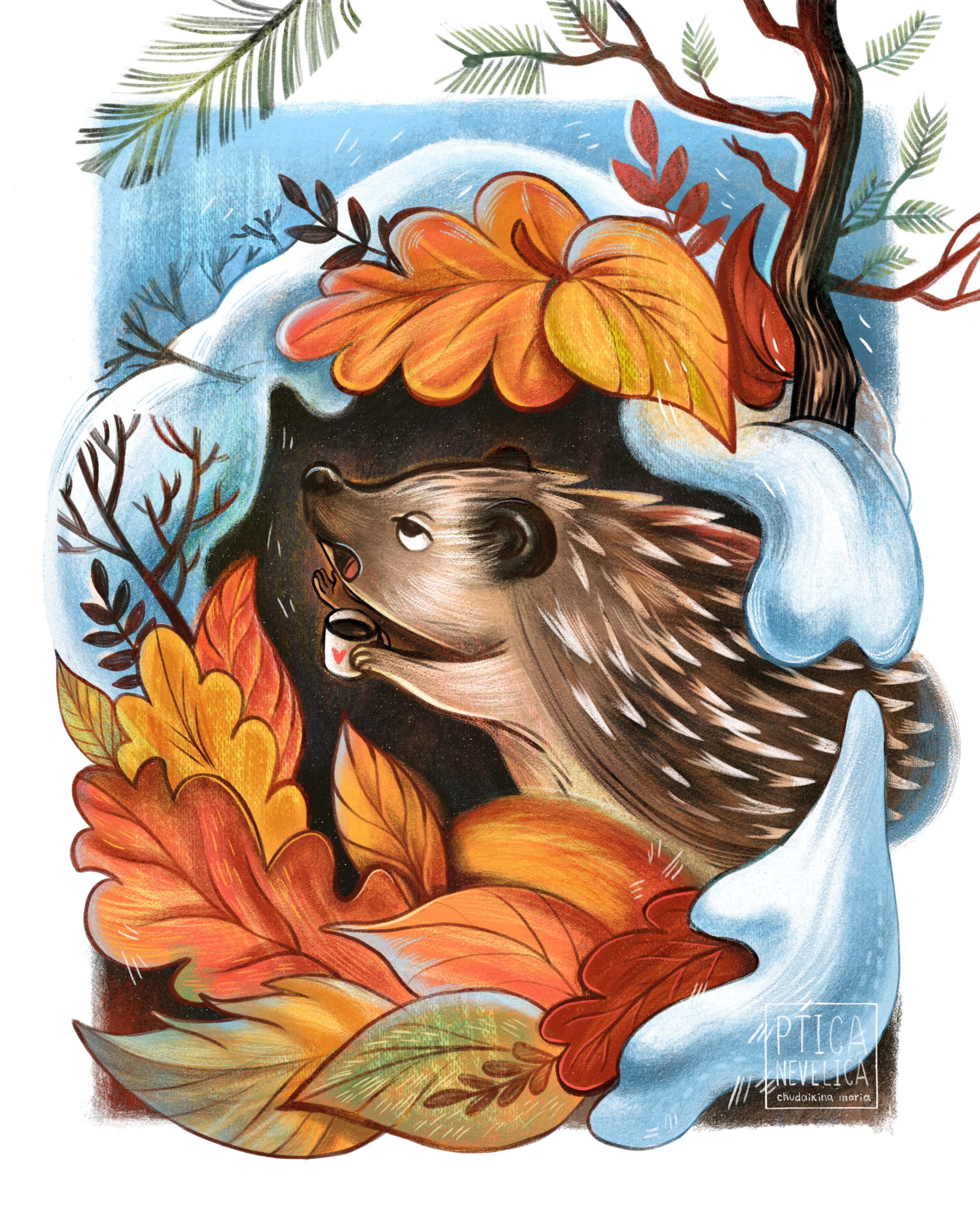 Весенние дни | лесные персонажи — Изображение №2 — Иллюстрация, Графика на Dprofile