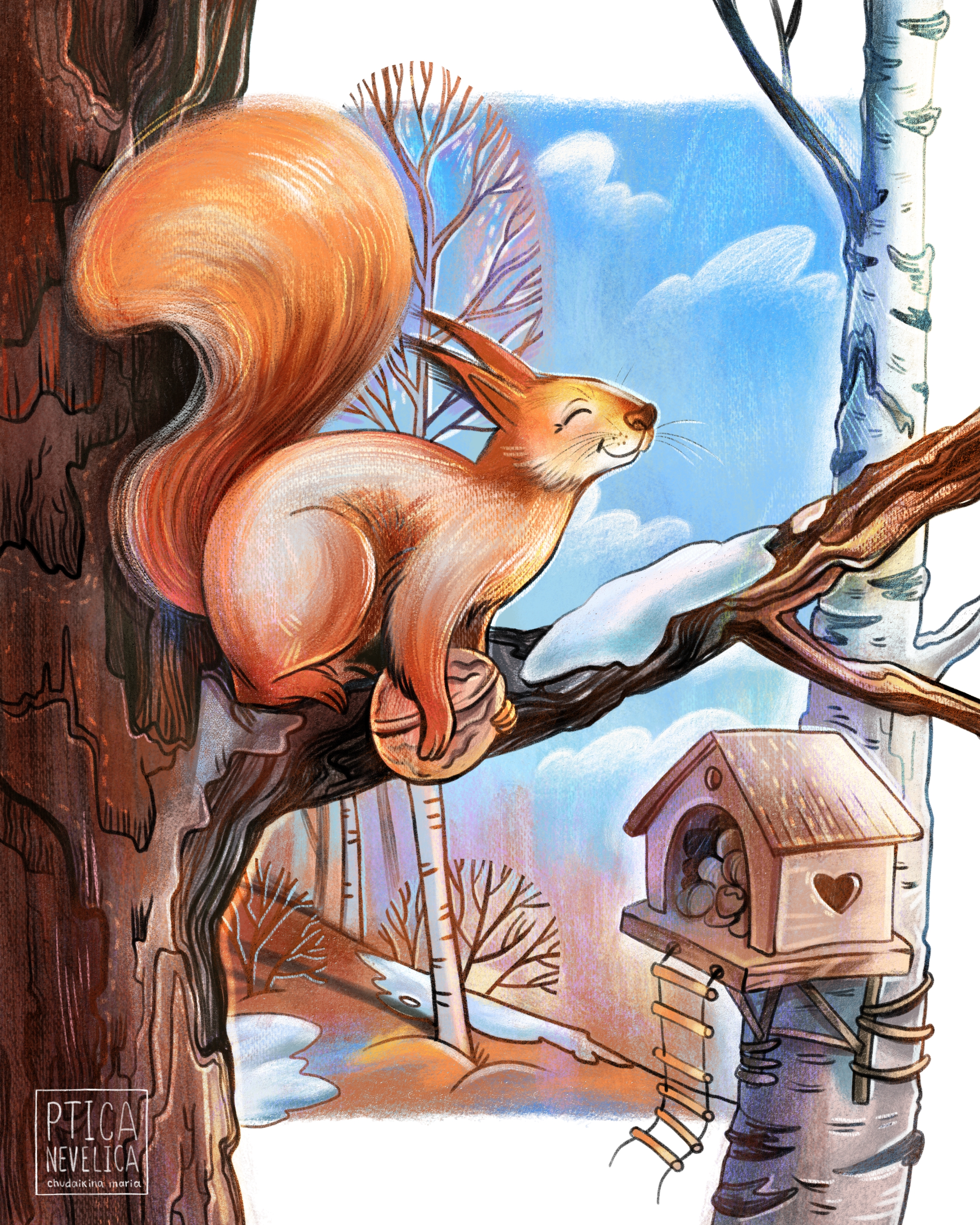 Весенние дни | лесные персонажи — Изображение №4 — Иллюстрация, Графика на Dprofile