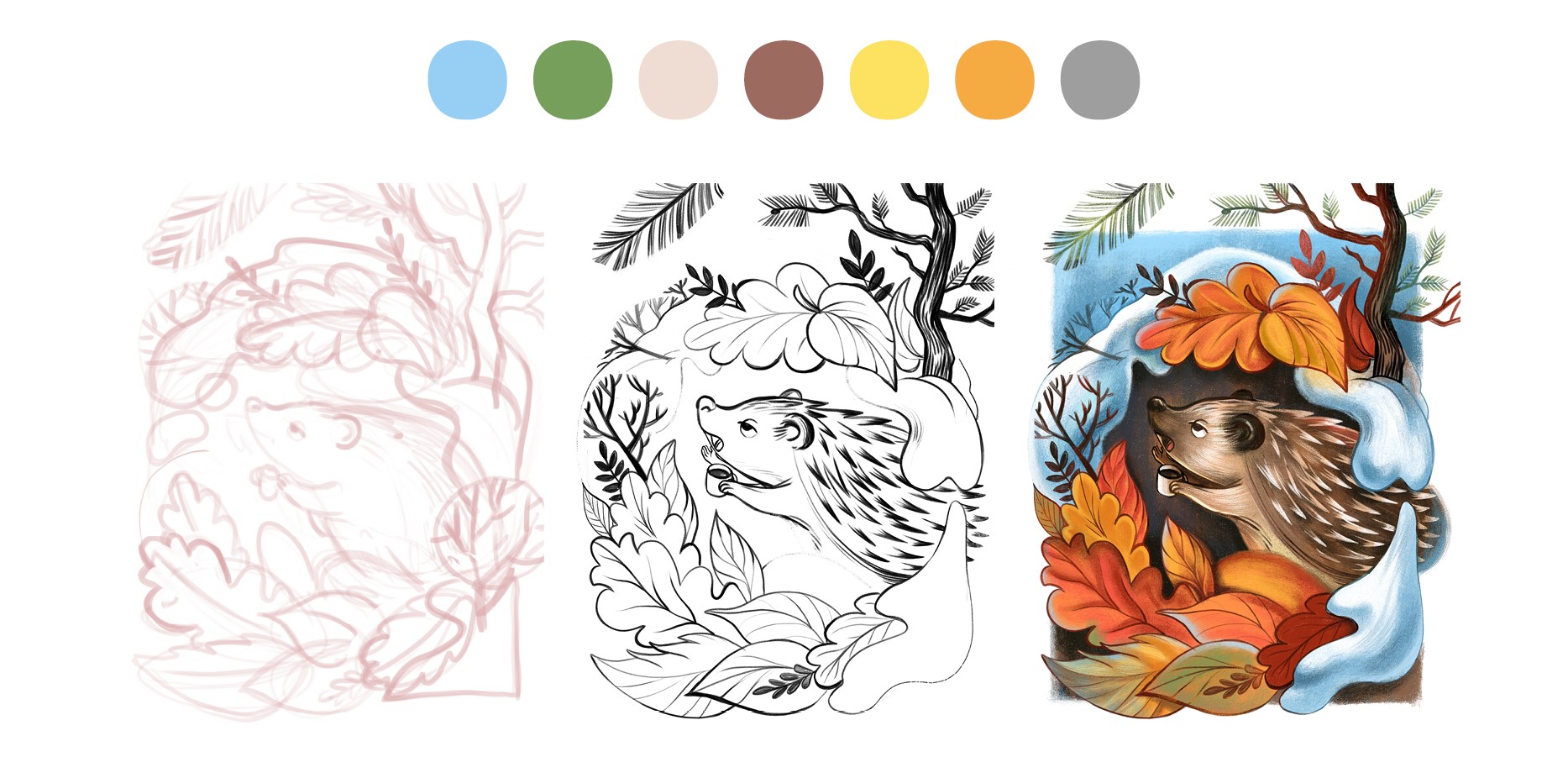 Весенние дни | лесные персонажи — Изображение №3 — Иллюстрация, Графика на Dprofile