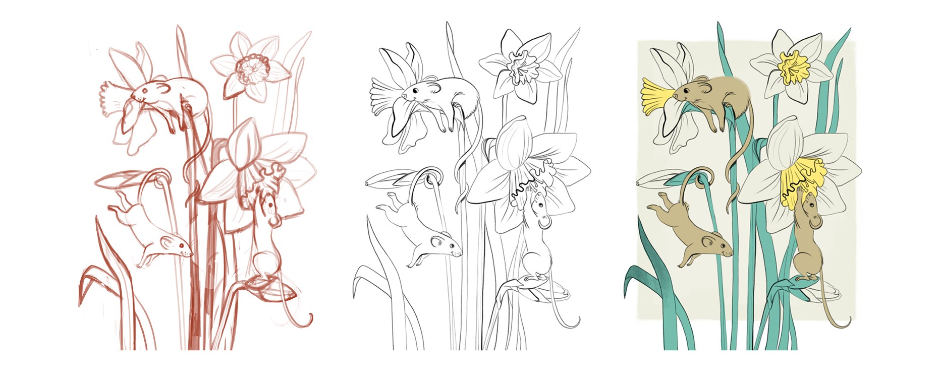 Весенние дни | лесные персонажи — Изображение №11 — Иллюстрация, Графика на Dprofile