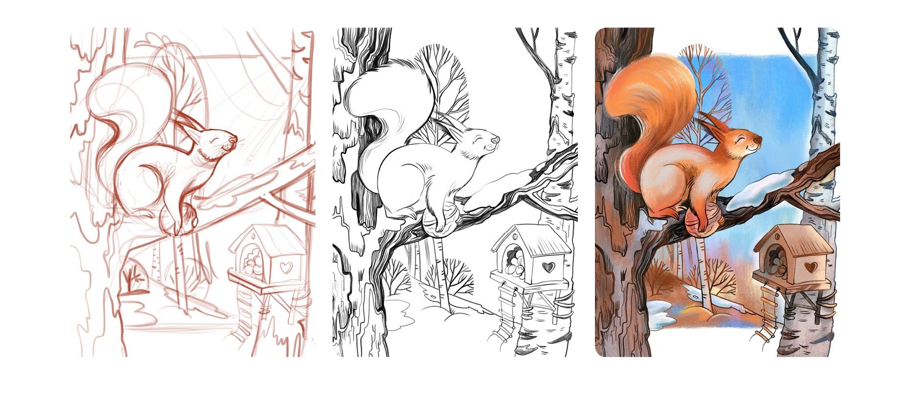 Весенние дни | лесные персонажи — Изображение №5 — Иллюстрация, Графика на Dprofile