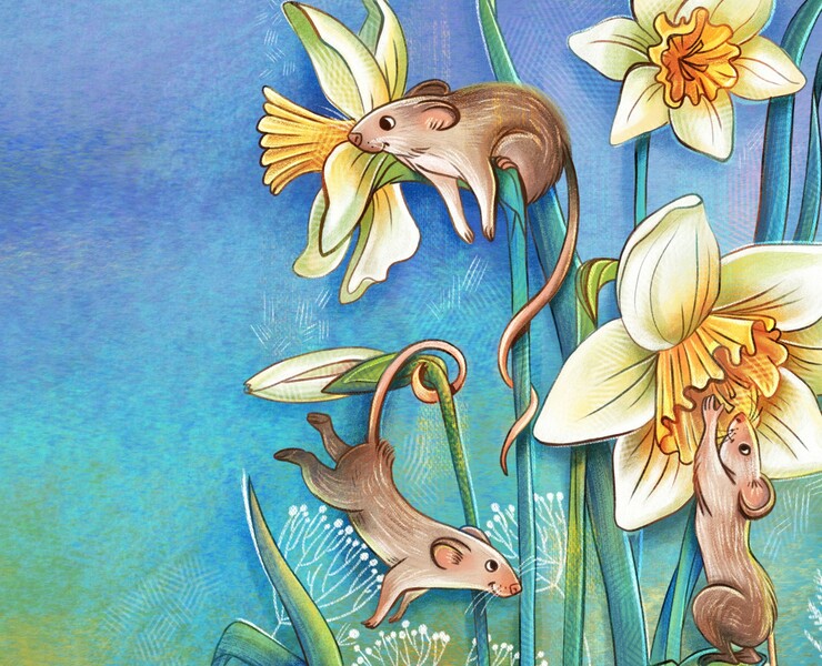 Весенние дни | лесные персонажи — Иллюстрация, Графика на Dprofile