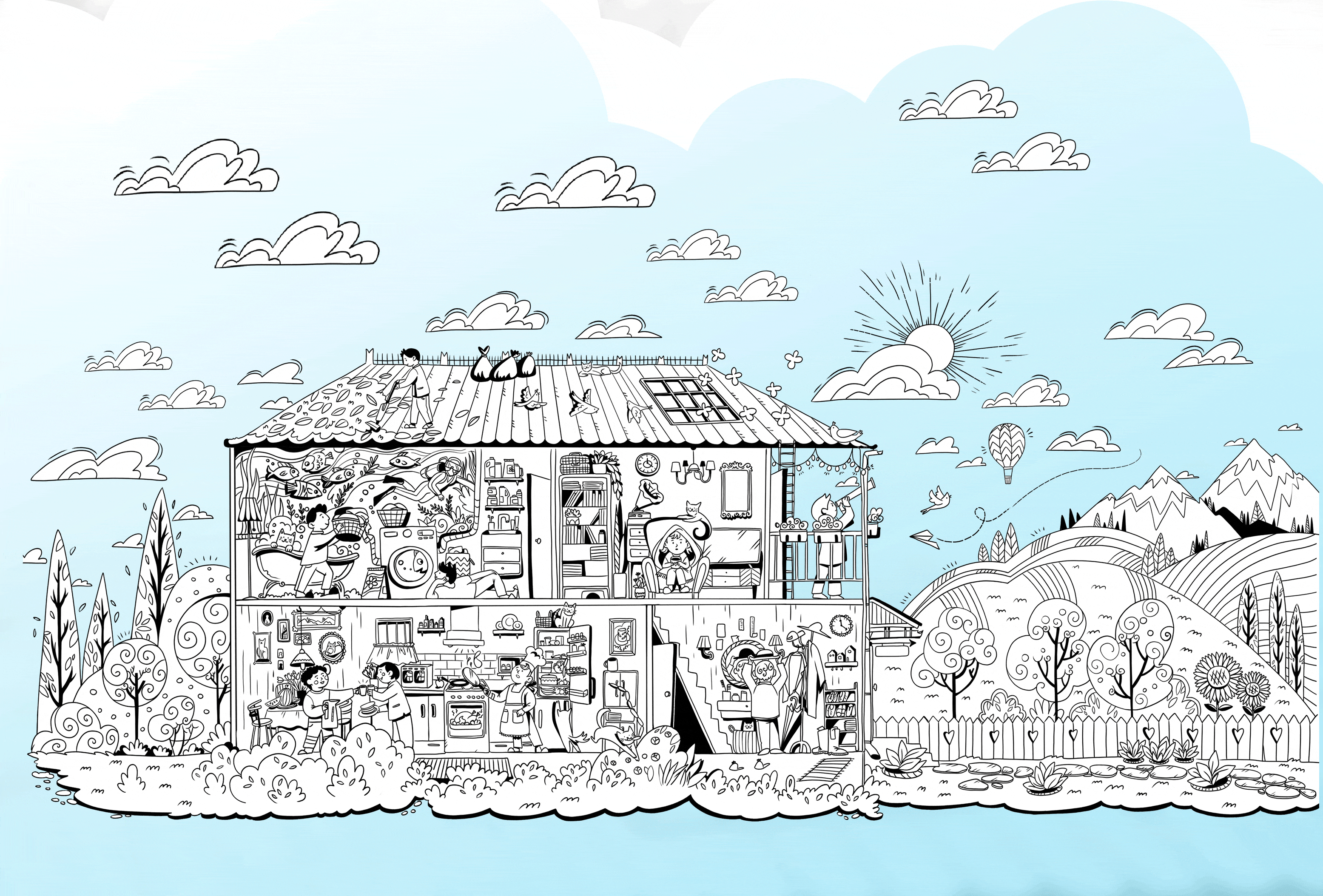 Раскраска-баннер | BEKO Kid's party — Изображение №8 — Иллюстрация, Графика на Dprofile