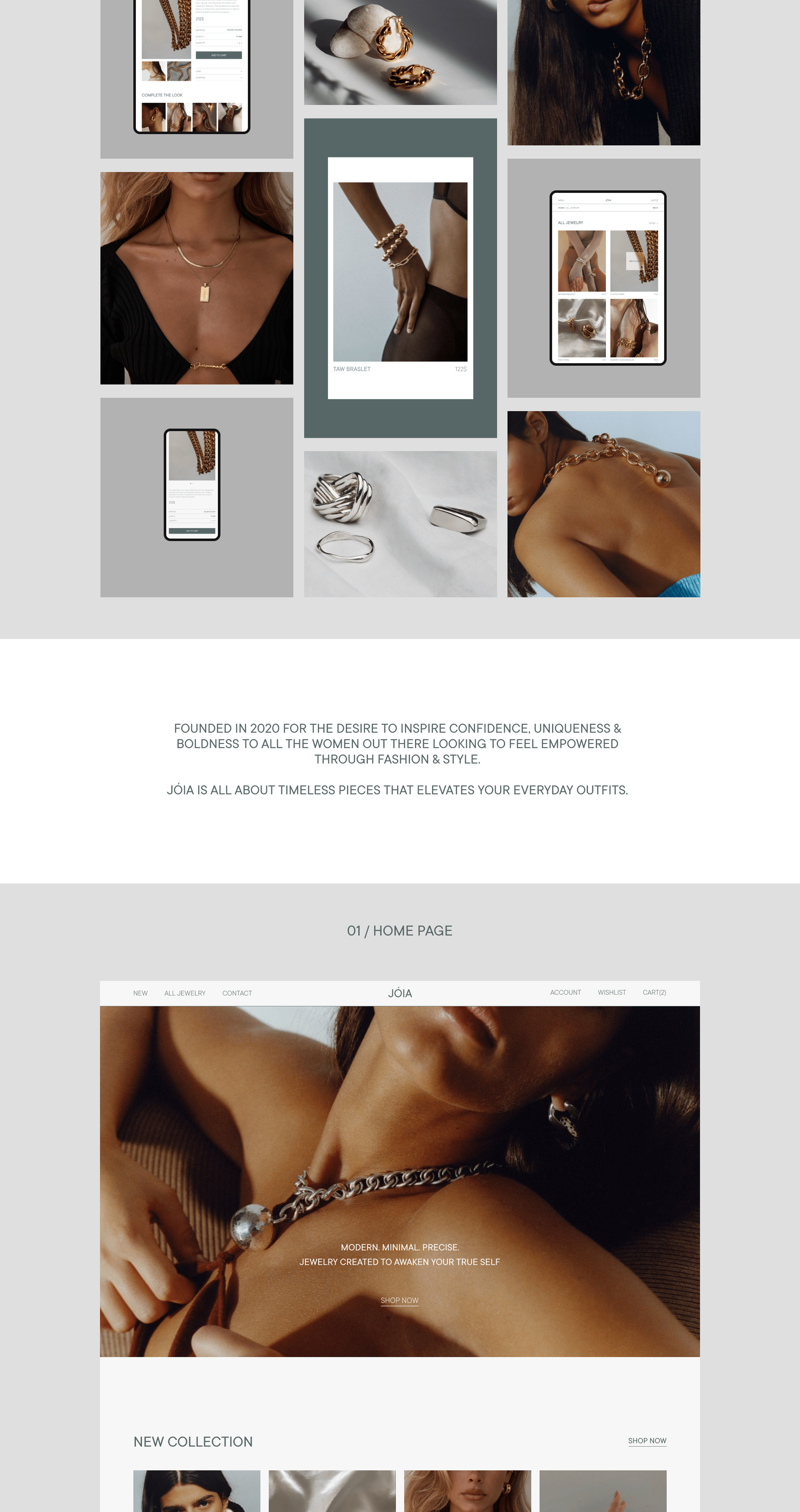JÓIA / online store — Изображение №1 — Интерфейсы на Dprofile