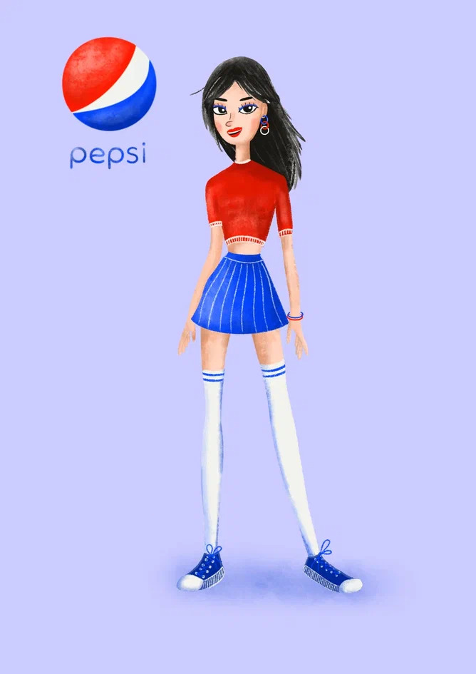 Pepsi girl — Изображение №1 — Иллюстрация на Dprofile
