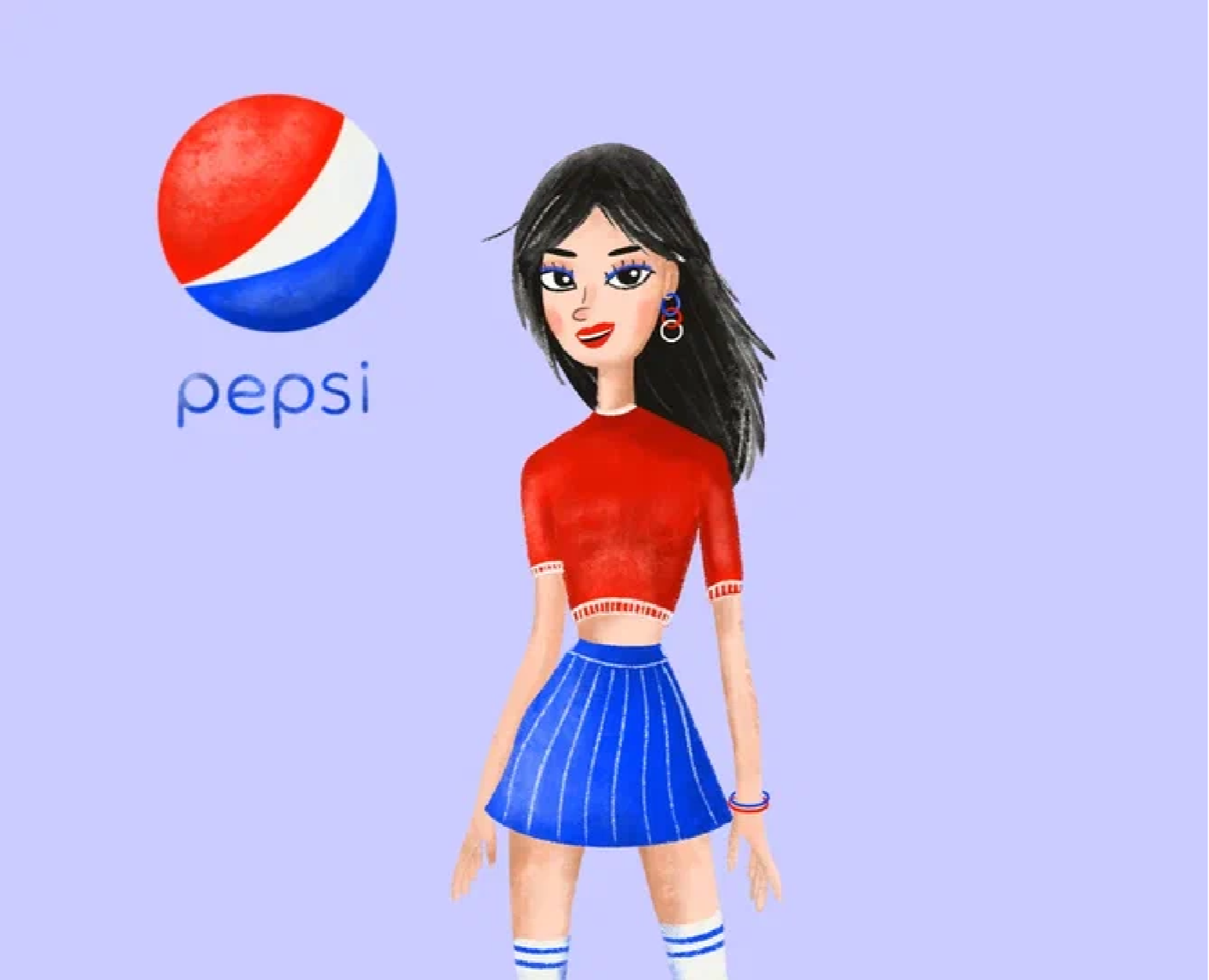 Pepsi girl — Иллюстрация на Dprofile