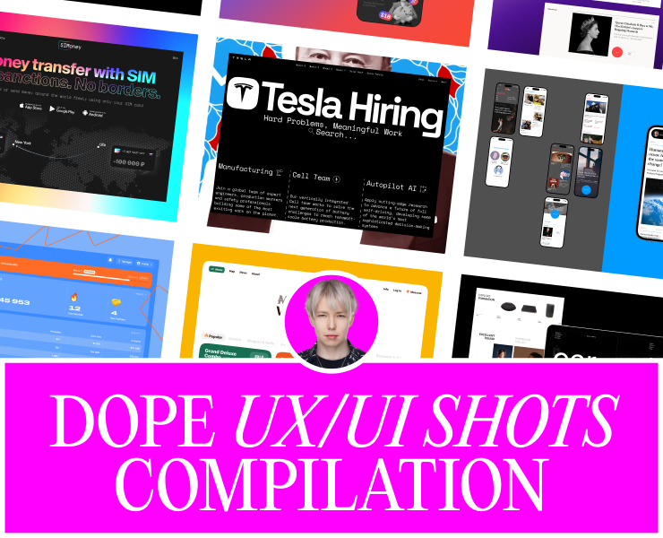 Dope UX/UI Shots Compilation 2022 на Dprofile
