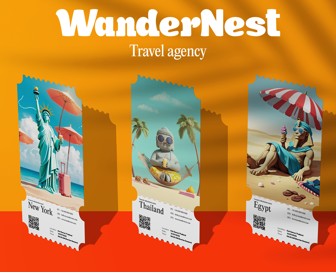 WanderNest — brand identity на Dprofile