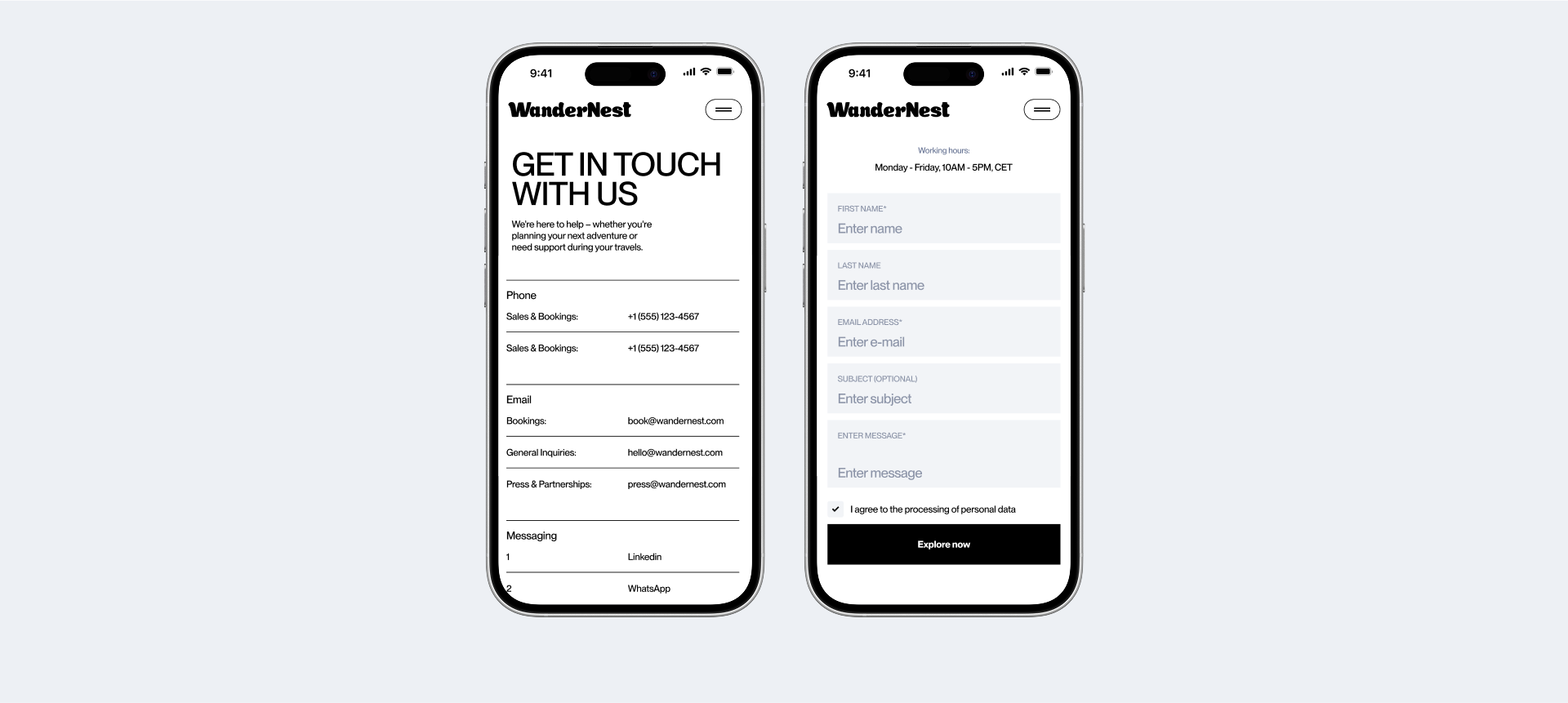 WanderNest — Travel agency website — Изображение №23 — Интерфейсы, Брендинг на Dprofile