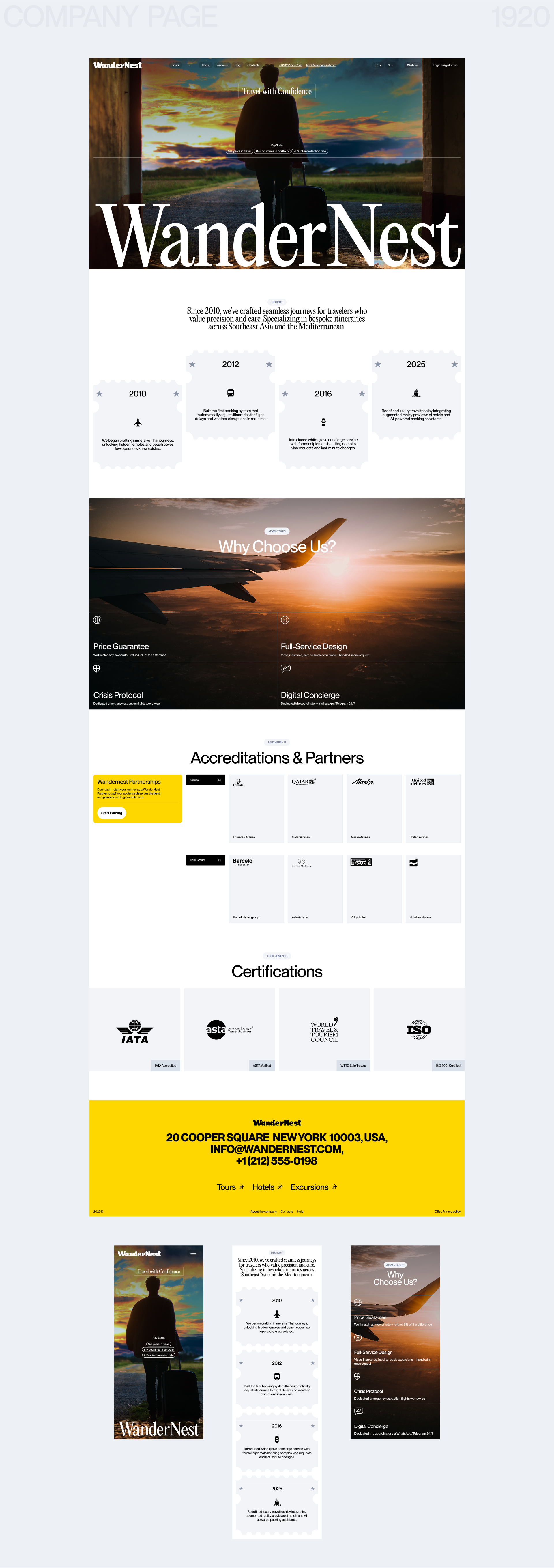 WanderNest — Travel agency website — Изображение №19 — Интерфейсы, Брендинг на Dprofile