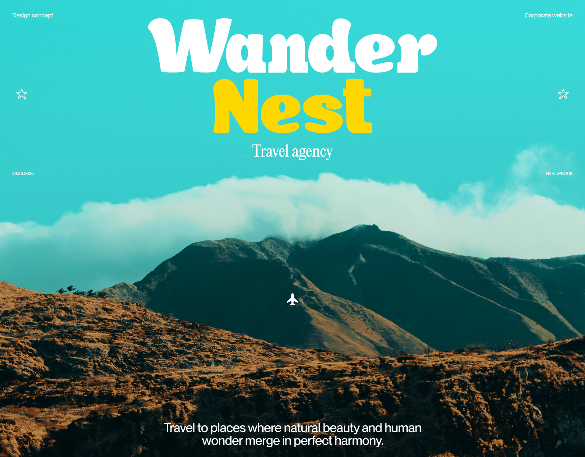 WanderNest — Travel agency website — Изображение №1 — Интерфейсы, Брендинг на Dprofile