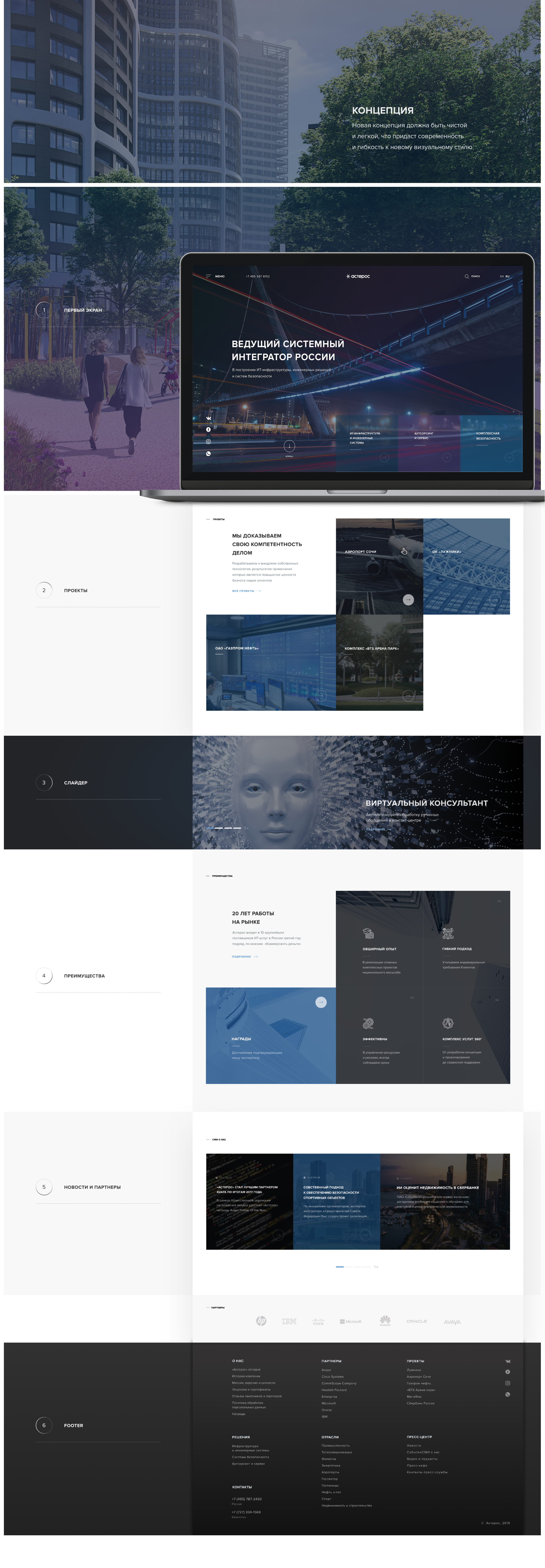 ASTEROS - corporate website redesign — Изображение №2 — Интерфейсы на Dprofile