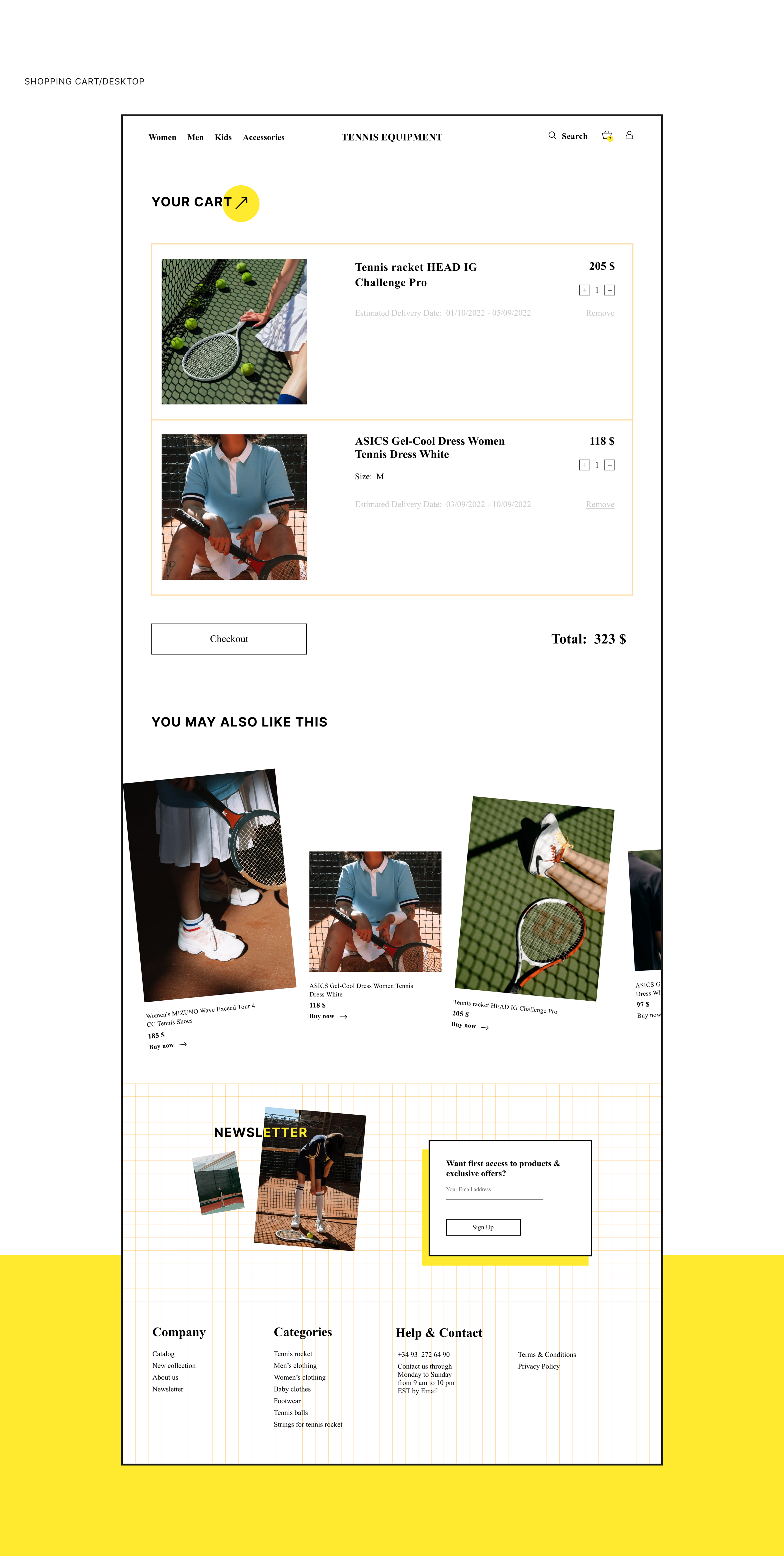 TENNIS online-store — Изображение №7 — Интерфейсы, Брендинг на Dprofile