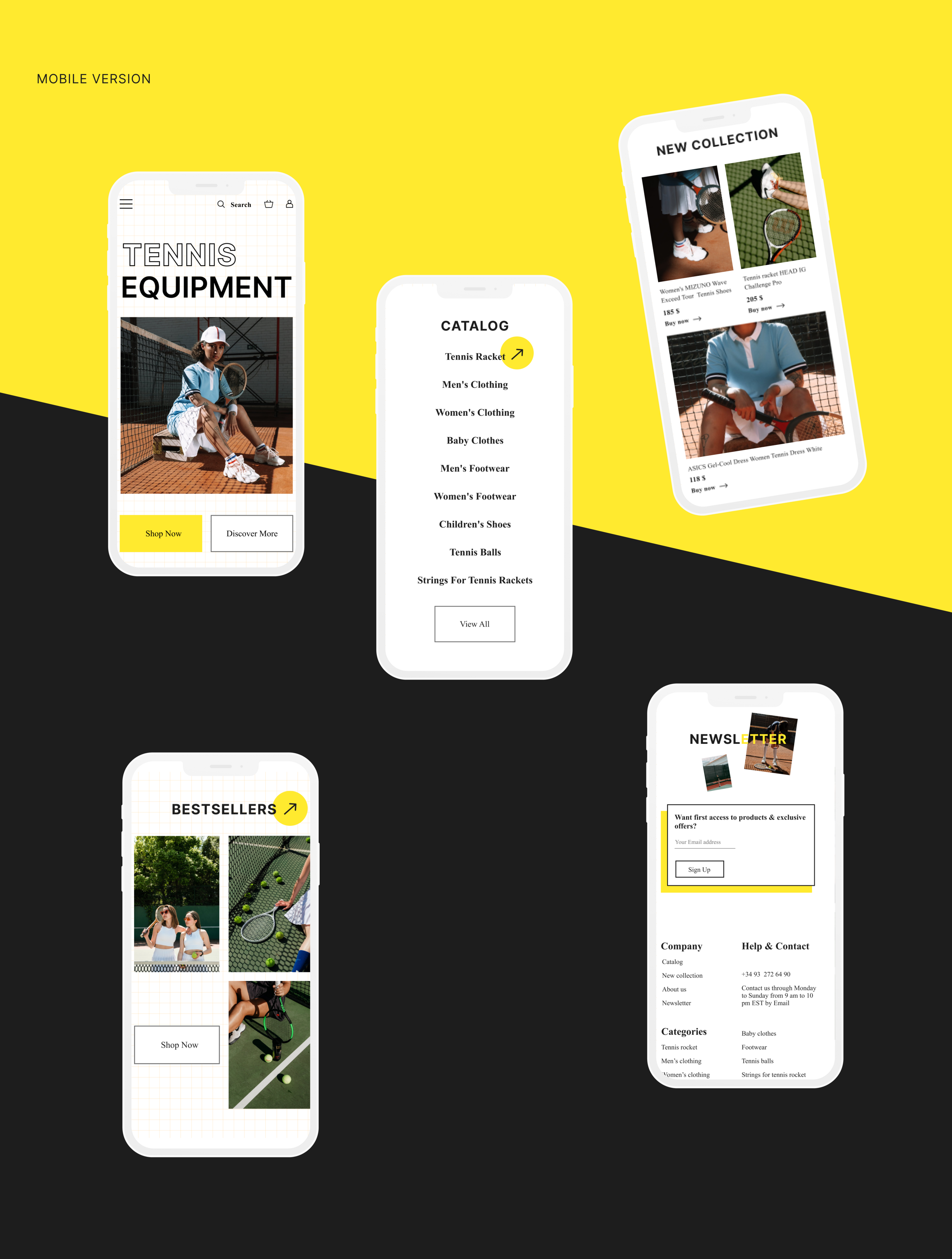 TENNIS online-store — Изображение №8 — Интерфейсы, Брендинг на Dprofile