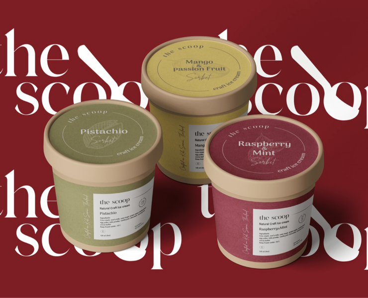 Брендинг, упаковка The Scoop Ice Cream на Dprofile
